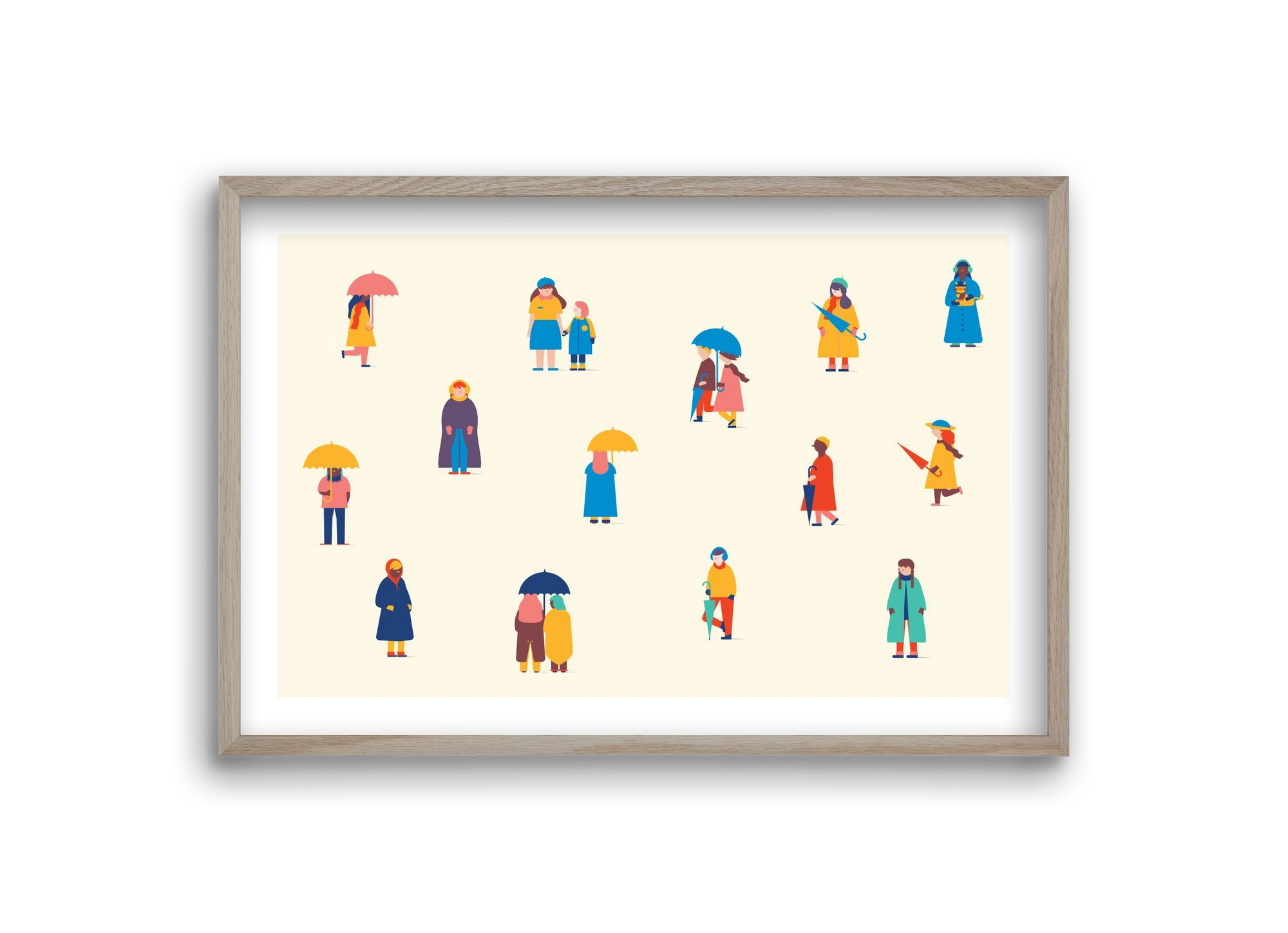 Winter, 30x20 cm (30x20 cm), Tölgy keret