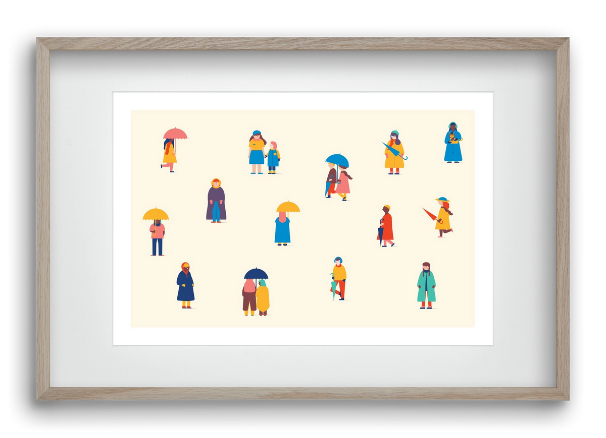 Winter, 60x40 cm (45x30 cm), Tölgy keret, paszpartuval