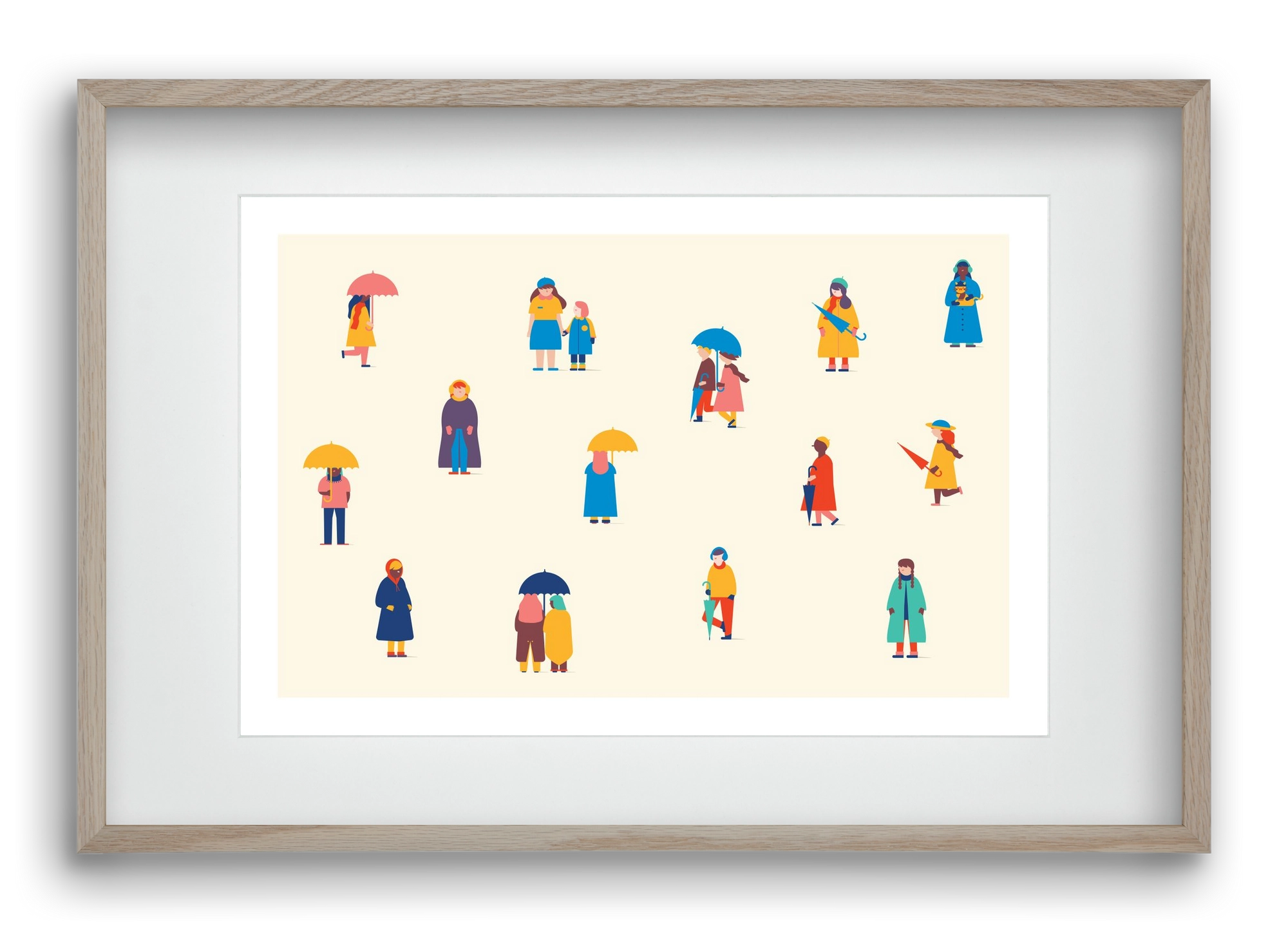 Winter, 60x40 cm (45x30 cm), Tölgy keret, paszpartuval