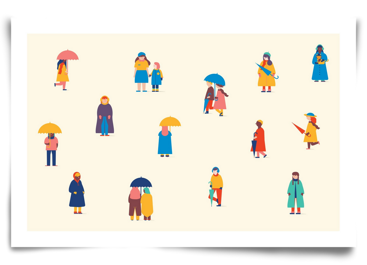 Winter, 90x60 cm, Keret nélkül