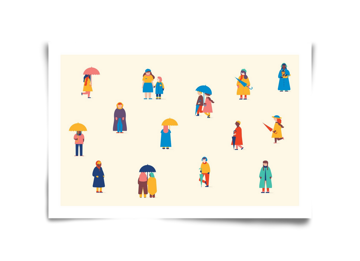 Winter, 45x30 cm, Keret nélkül