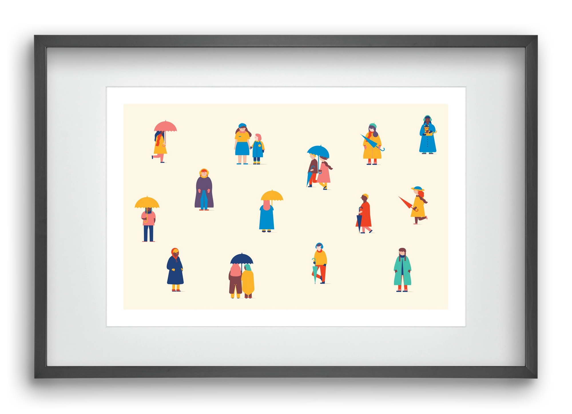 Winter, 60x40 cm (45x30 cm), Fekete keret, paszpartuval