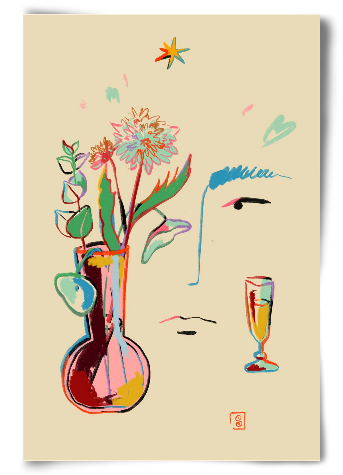 MAKE A WISH, 60x90 cm, Keret nélkül