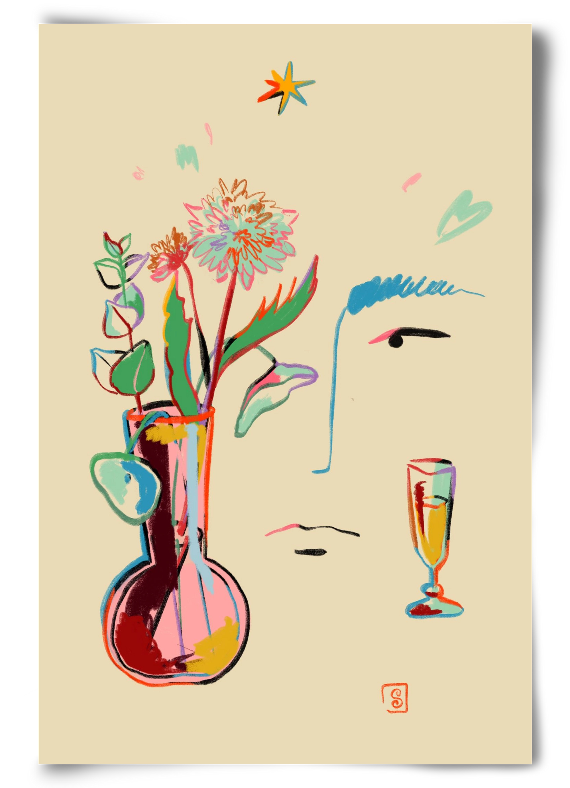 MAKE A WISH, 60x90 cm, Keret nélkül