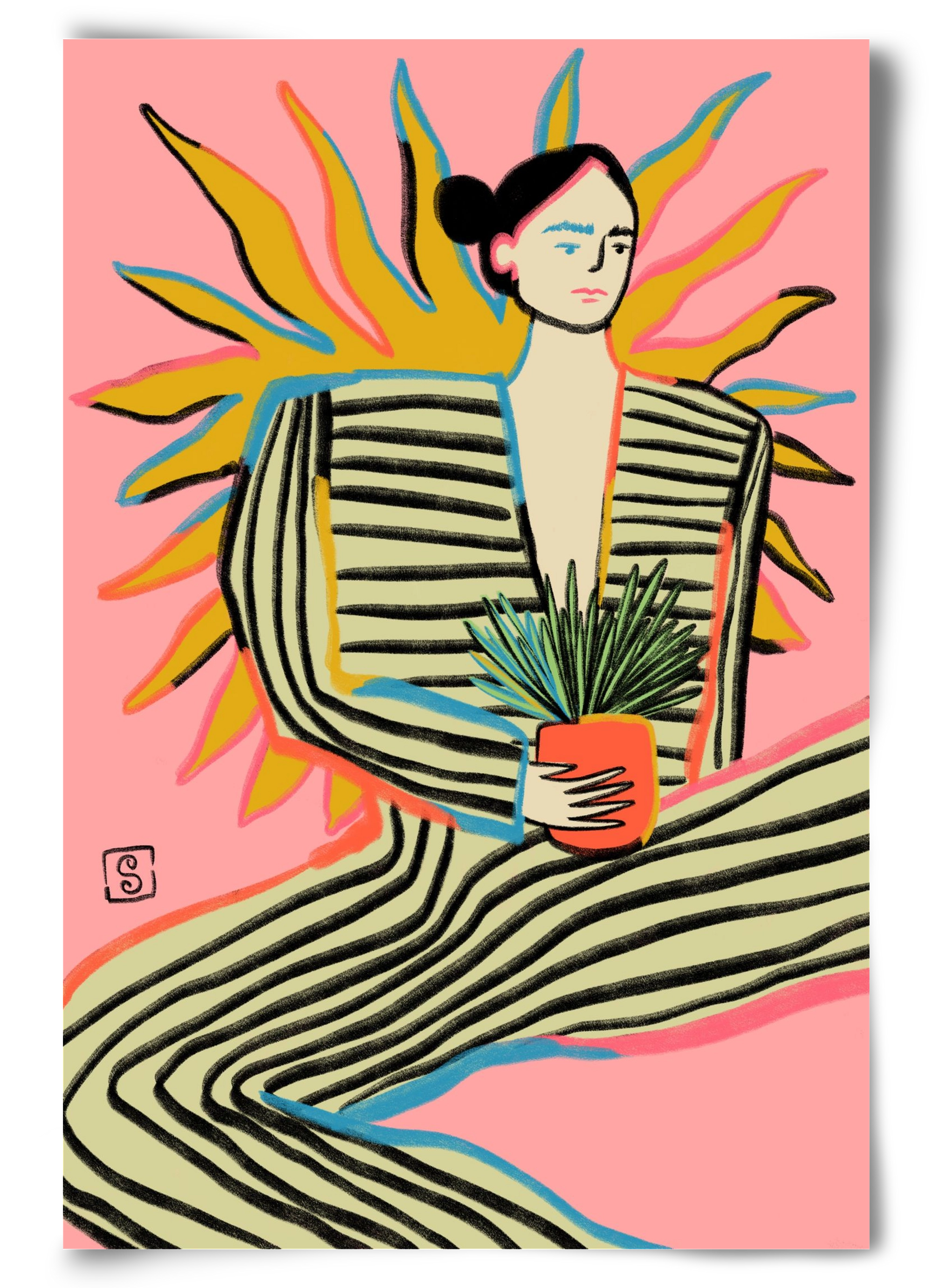 SUN POWER, 60x90 cm, Keret nélkül