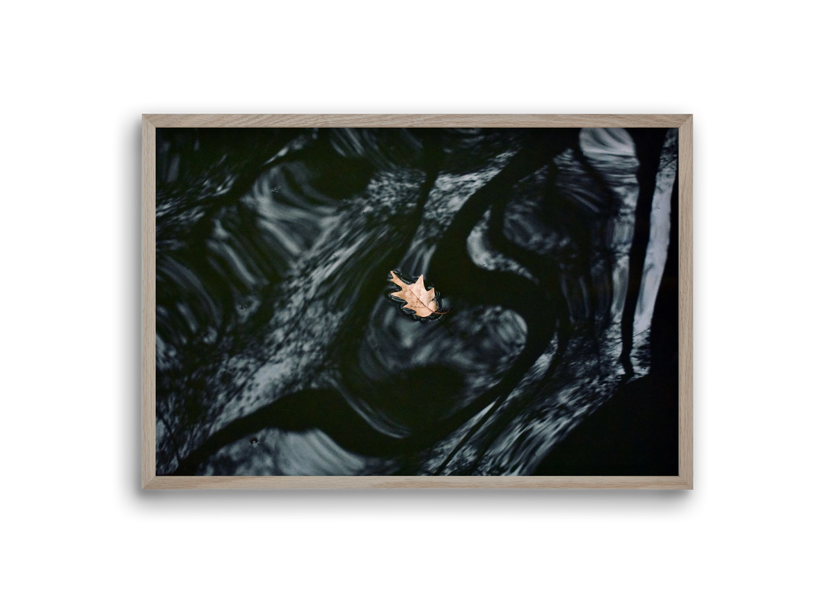 water philosophy, 30x20 cm (30x20 cm), Tölgy keret