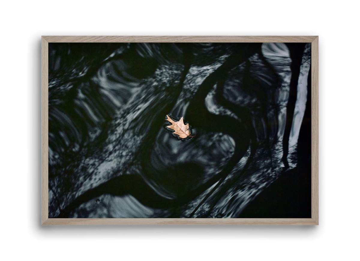 water philosophy, 45x30 cm (45x30 cm), Tölgy keret