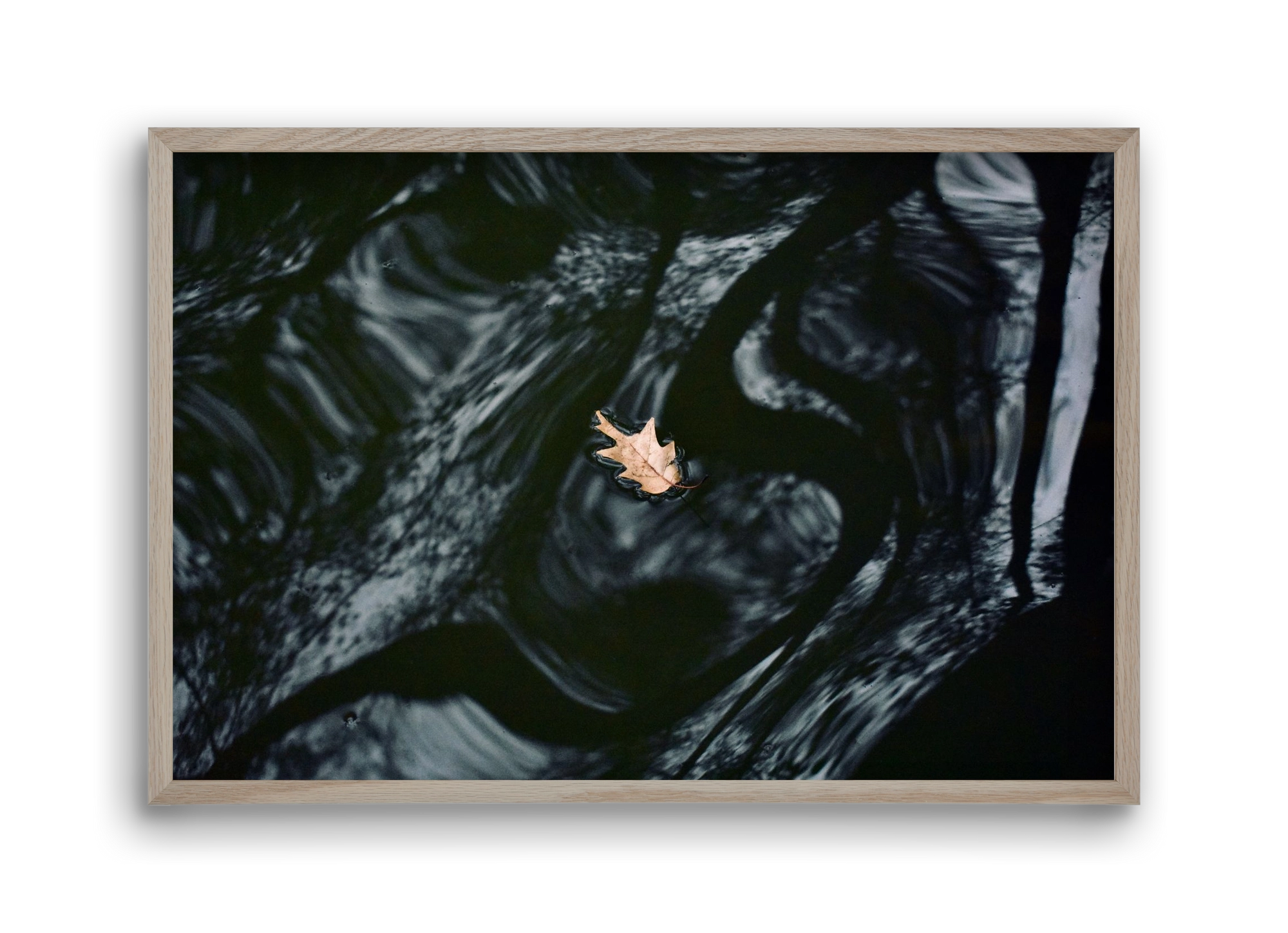 water philosophy, 45x30 cm (45x30 cm), Tölgy keret