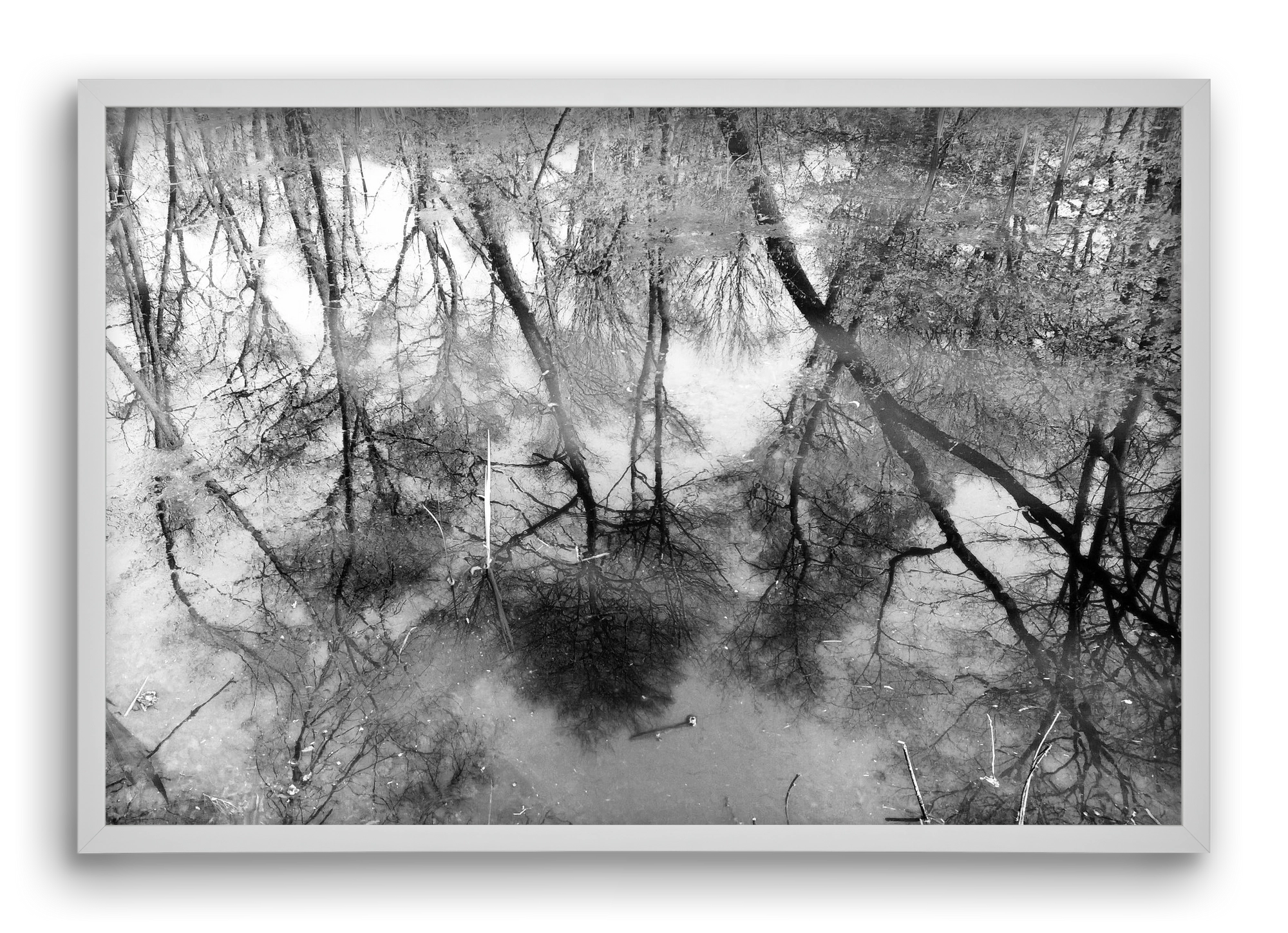 gloominess, 60x40 cm (60x40 cm), Fehér keret