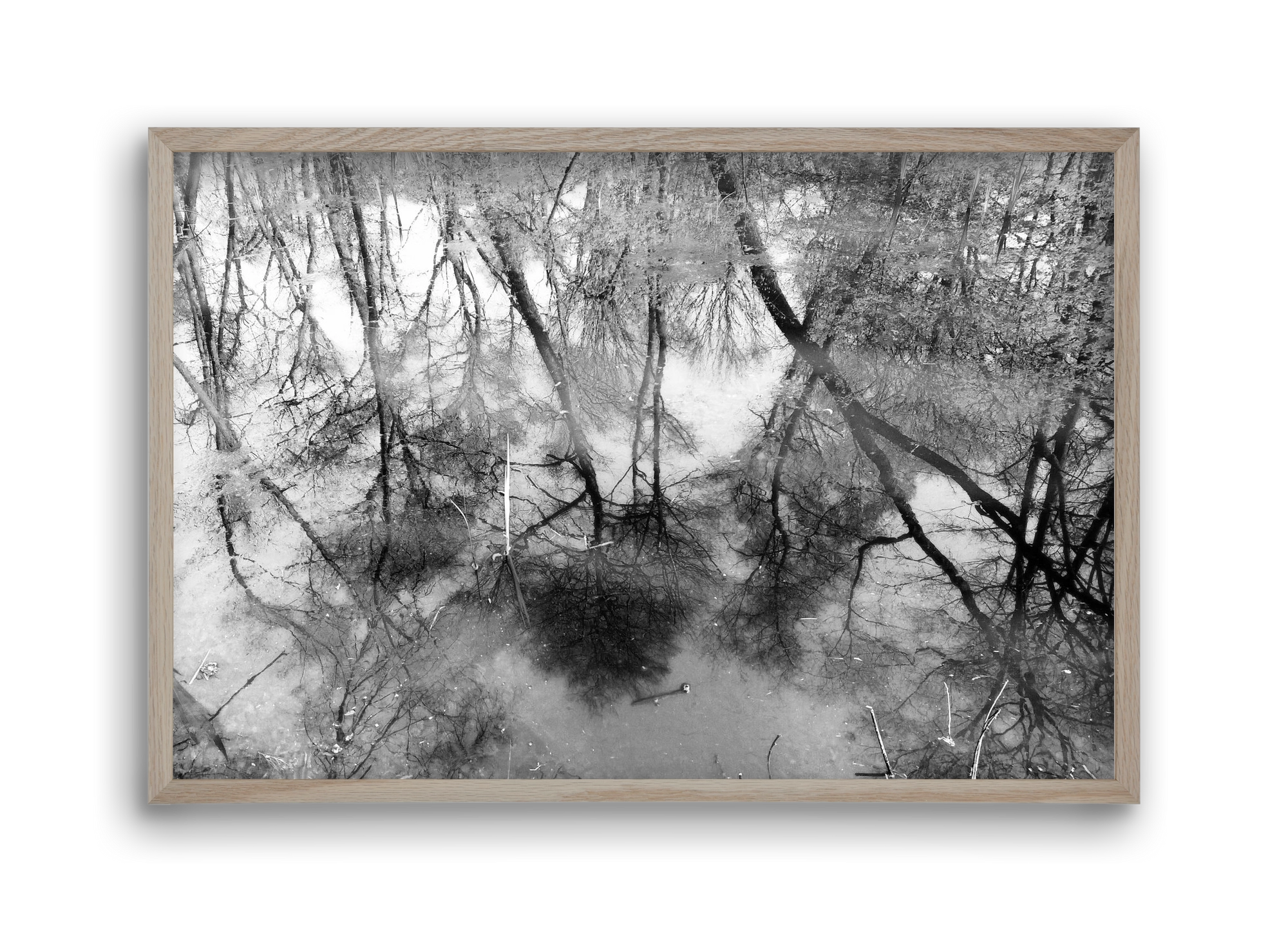 gloominess, 45x30 cm (45x30 cm), Tölgy keret