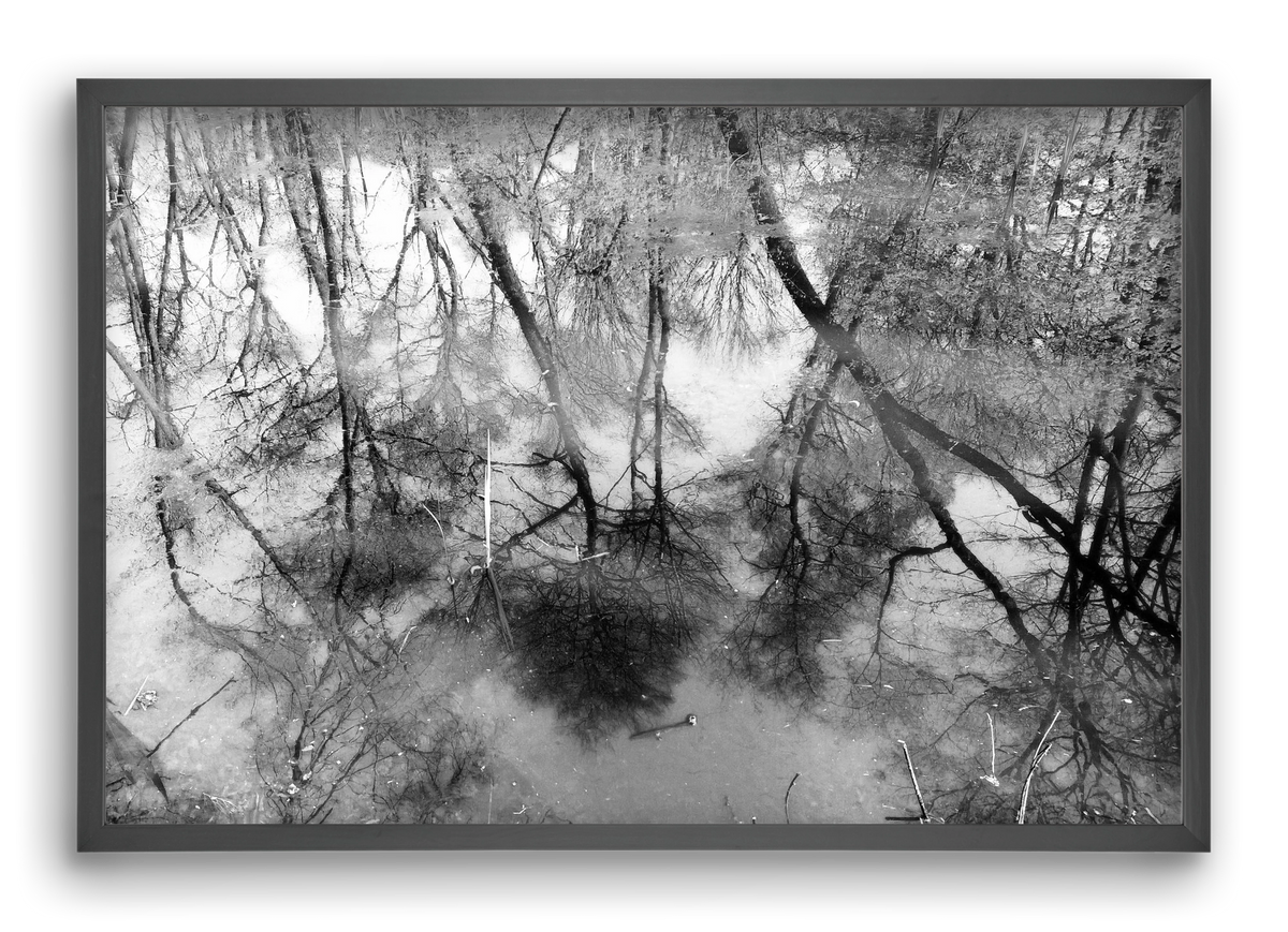 gloominess, 60x40 cm (60x40 cm), Fekete keret