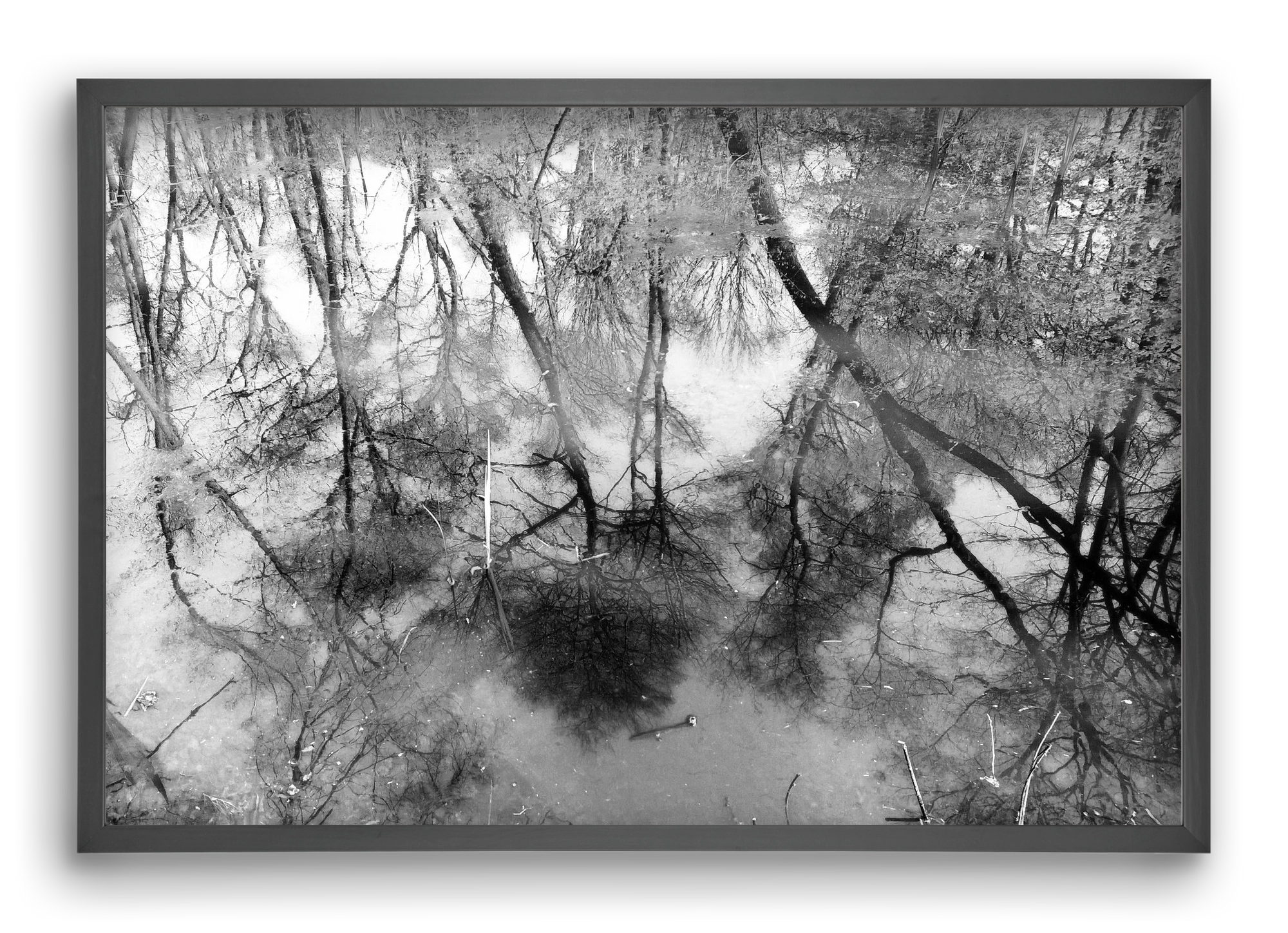 gloominess, 60x40 cm (60x40 cm), Fekete keret