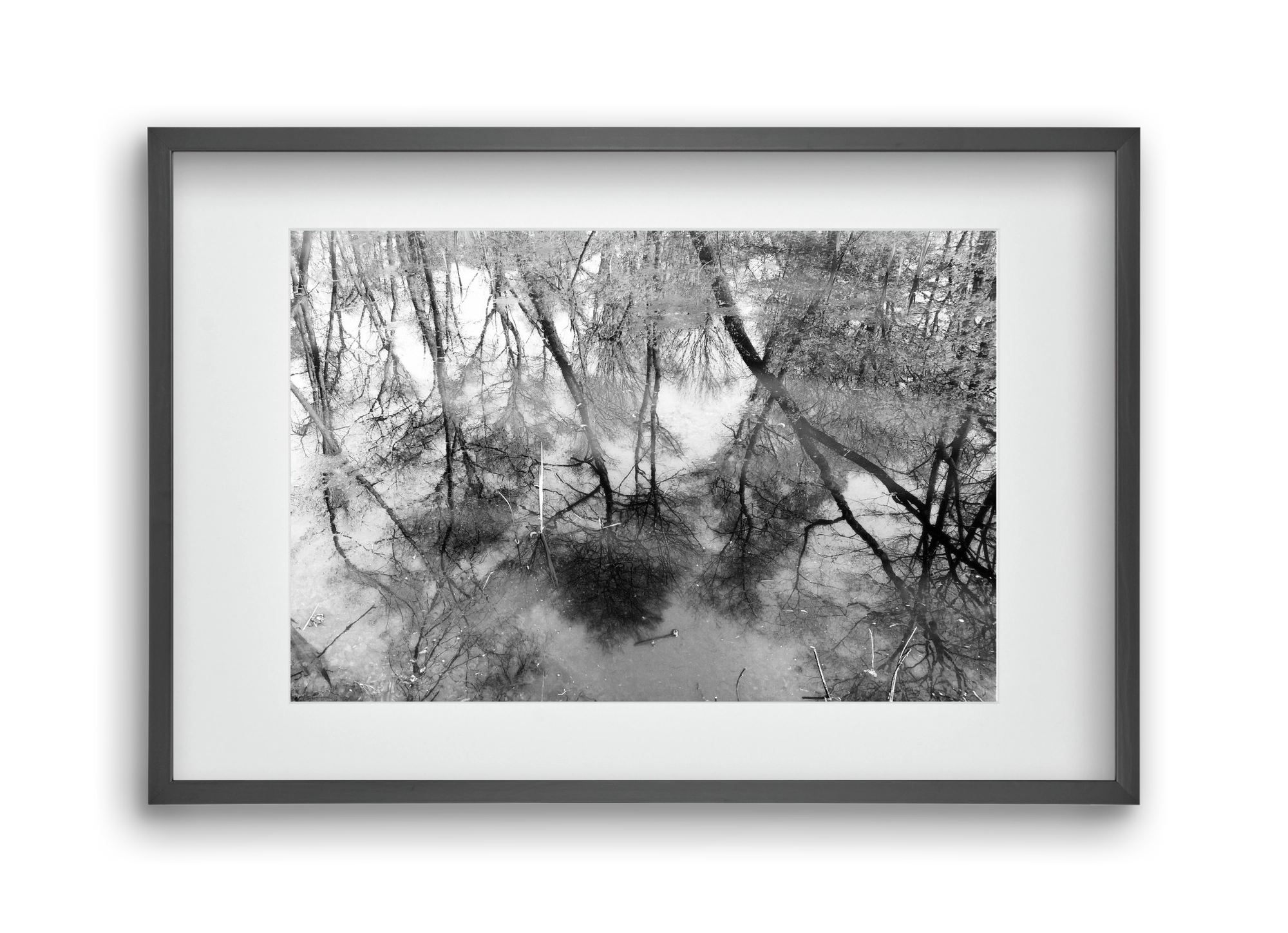 gloominess, 45x30 cm (30x20 cm), Fekete keret, paszpartuval