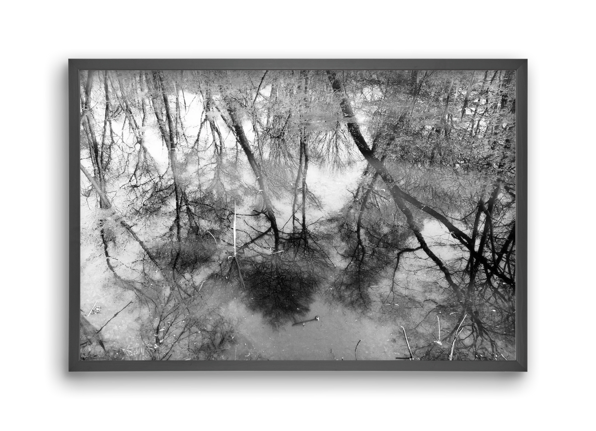 gloominess, 45x30 cm (45x30 cm), Fekete keret