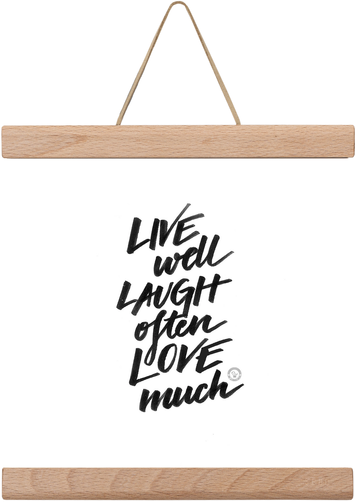 Love Much, 20x20 cm (20x20 cm), Tölgy akasztó