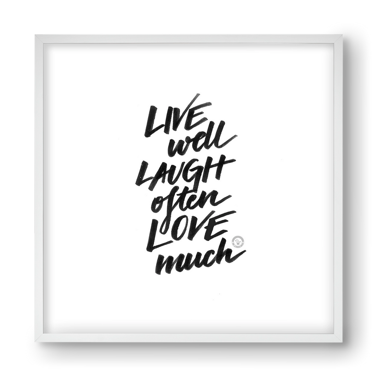 Love Much, 40x40 cm (40x40 cm), Fehér keret