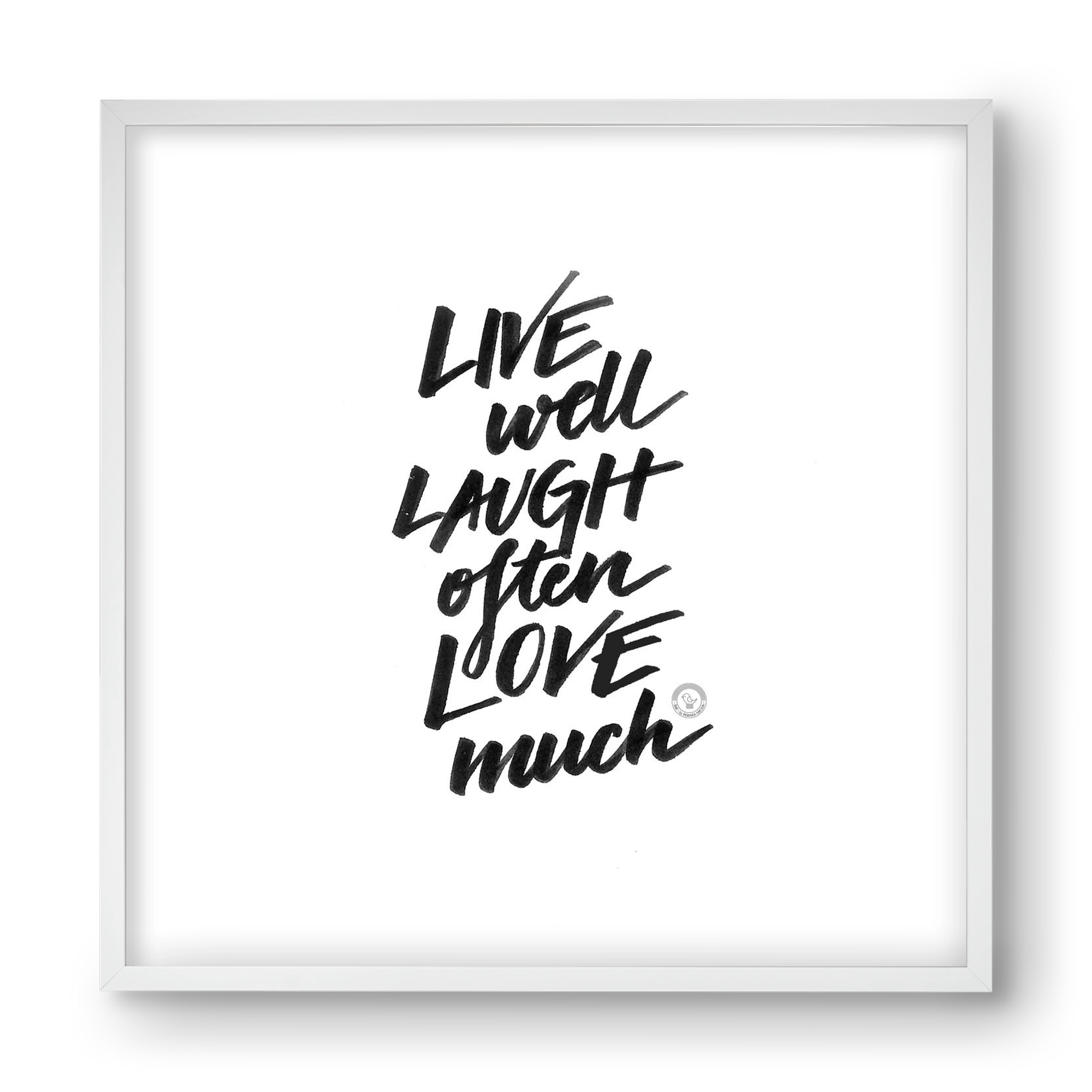 Love Much, 40x40 cm (40x40 cm), Fehér keret