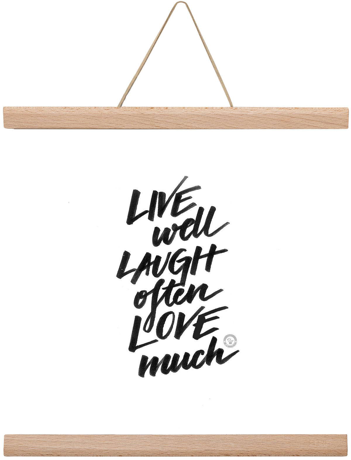 Love Much, 30x30 cm (30x30 cm), Tölgy akasztó