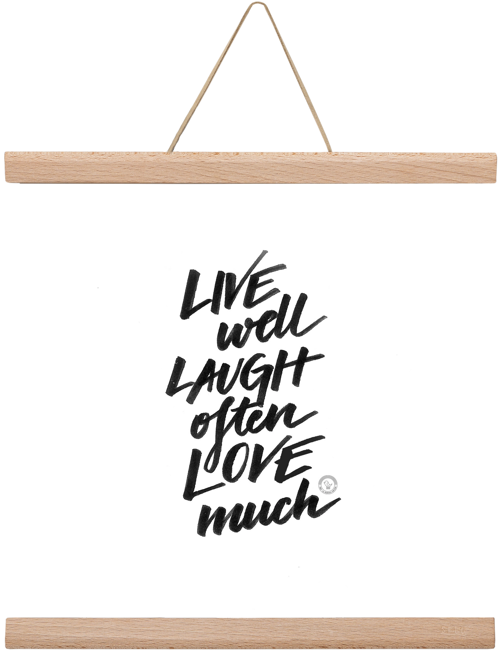 Love Much, 30x30 cm (30x30 cm), Tölgy akasztó