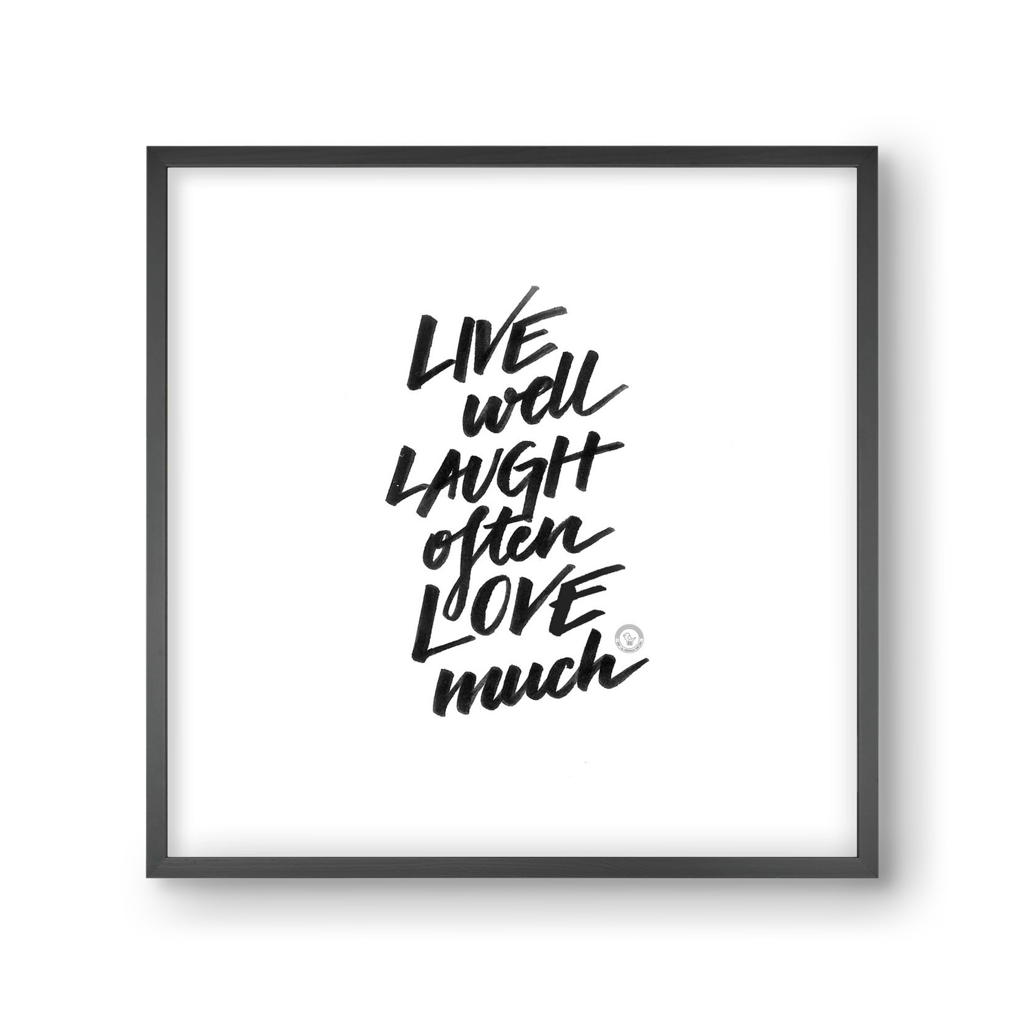 Love Much, 30x30 cm (30x30 cm), Fekete keret