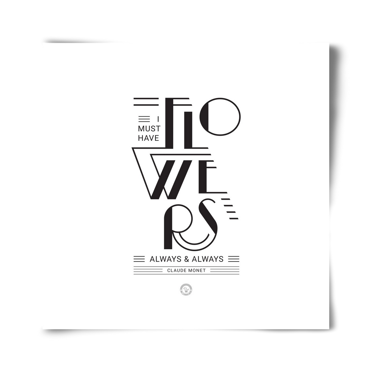 FLOWERS, 40x40 cm, Keret nélkül