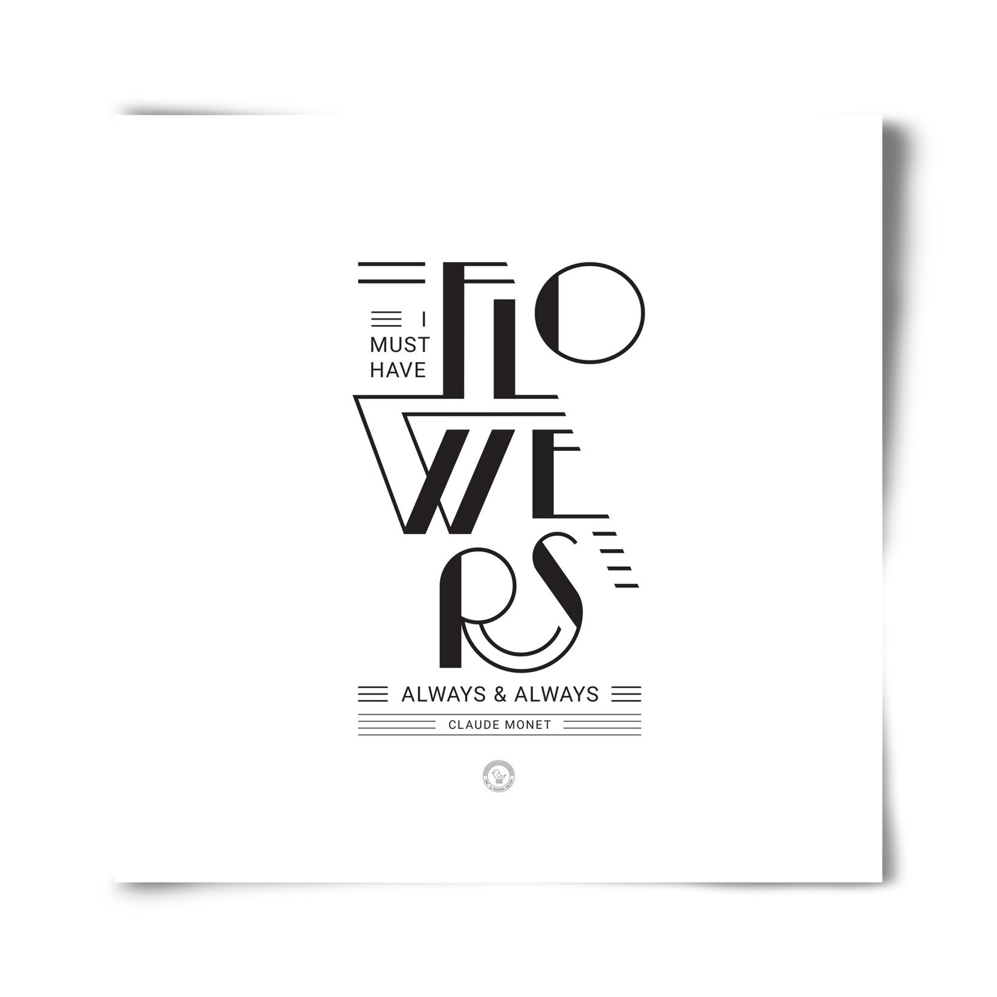 FLOWERS, 40x40 cm, Keret nélkül