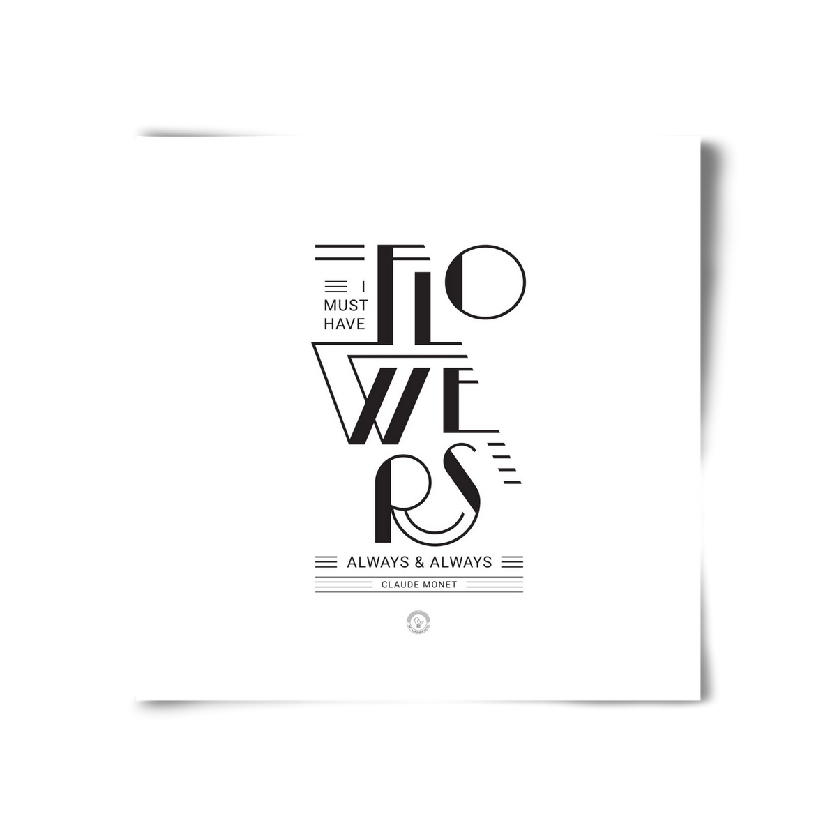 FLOWERS, 30x30 cm, Keret nélkül