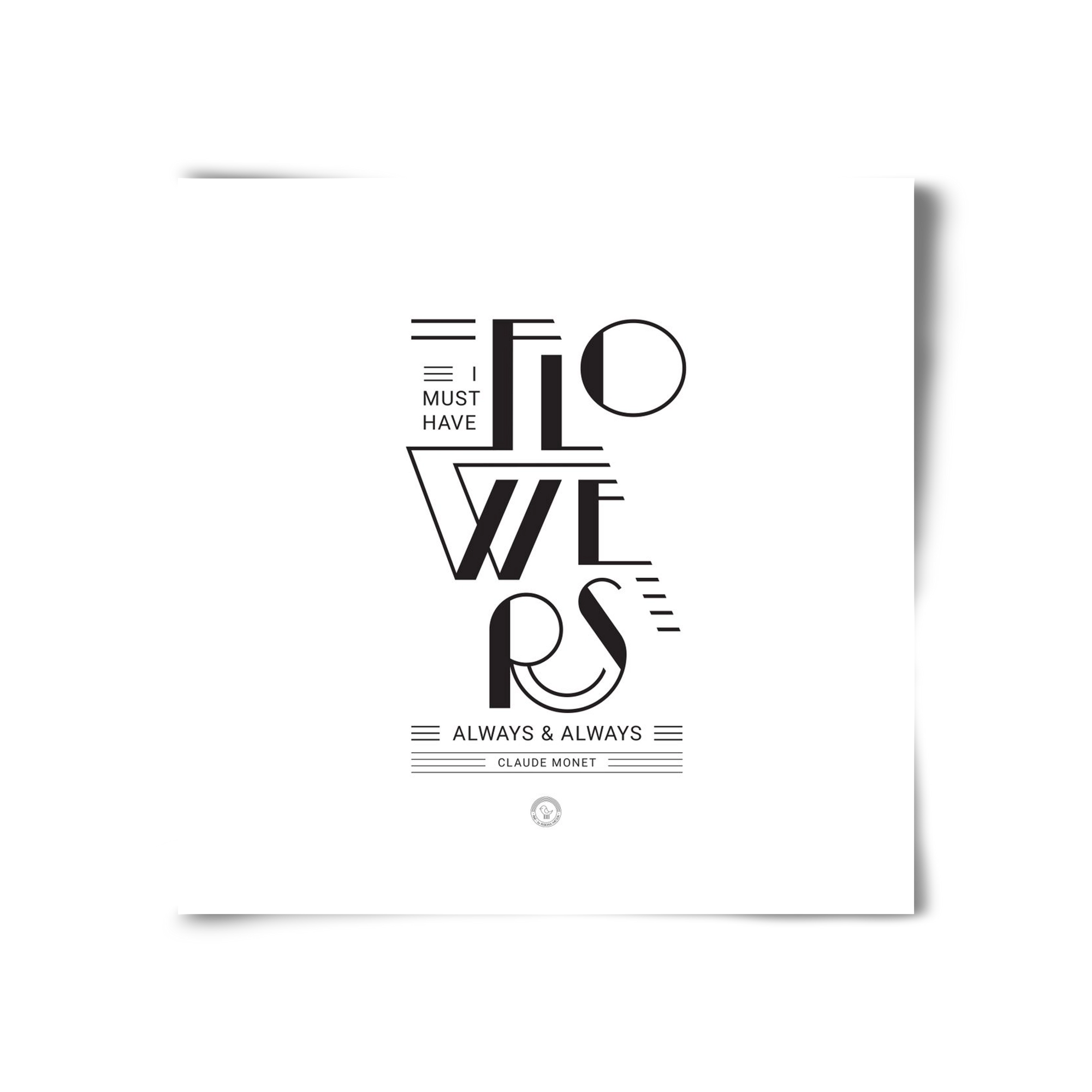 FLOWERS, 30x30 cm, Keret nélkül