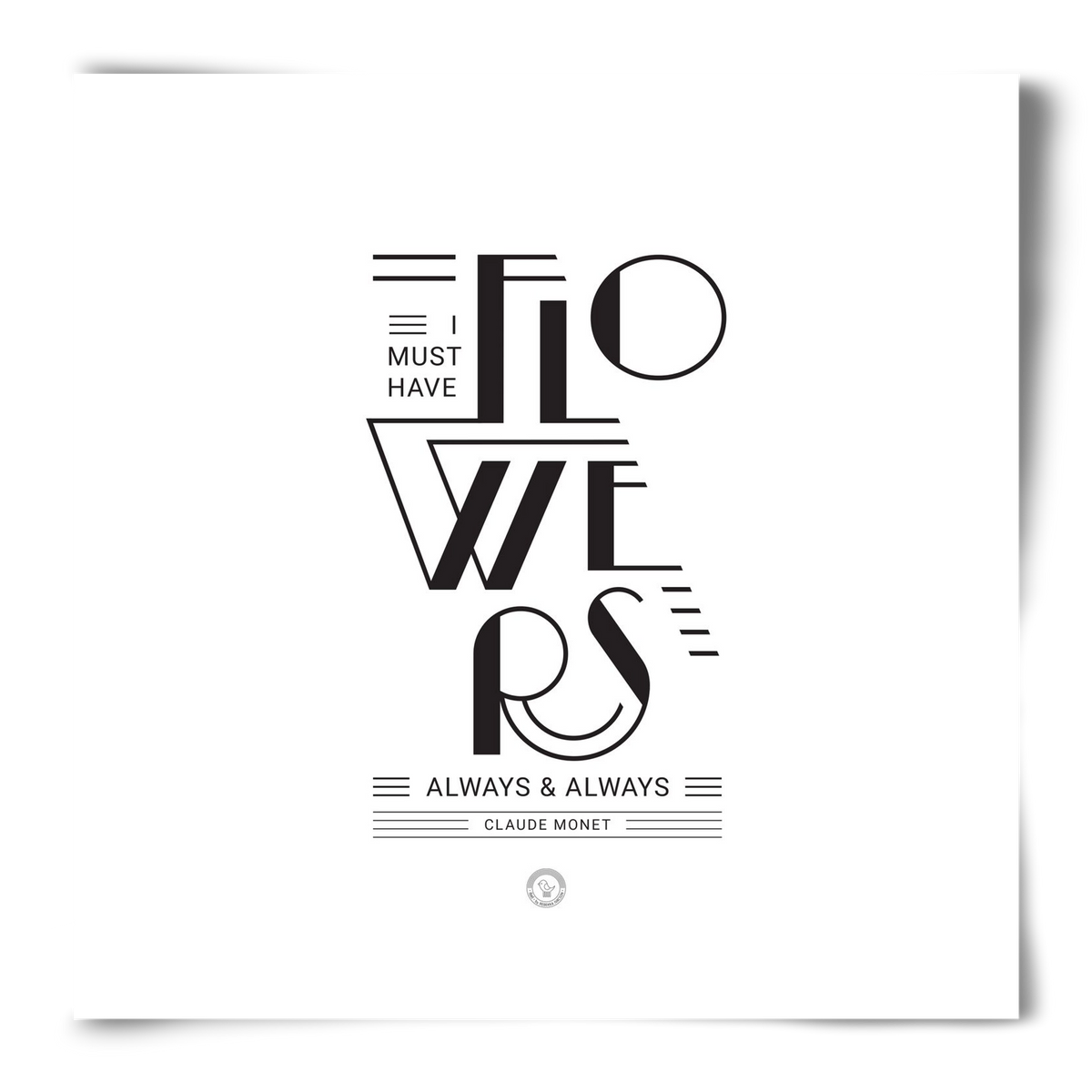 FLOWERS, 50x50 cm, Keret nélkül