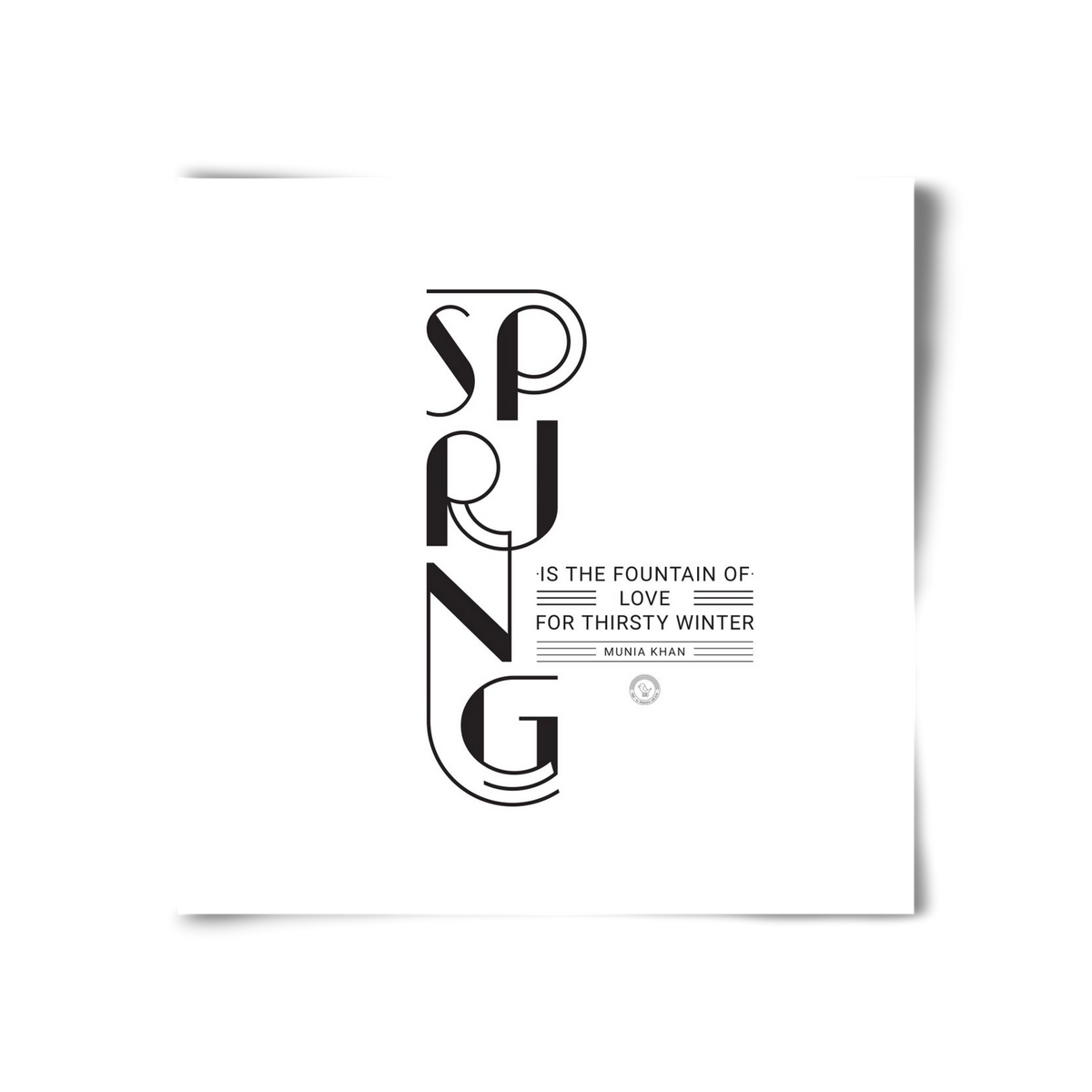 Spring, 30x30 cm, Keret nélkül