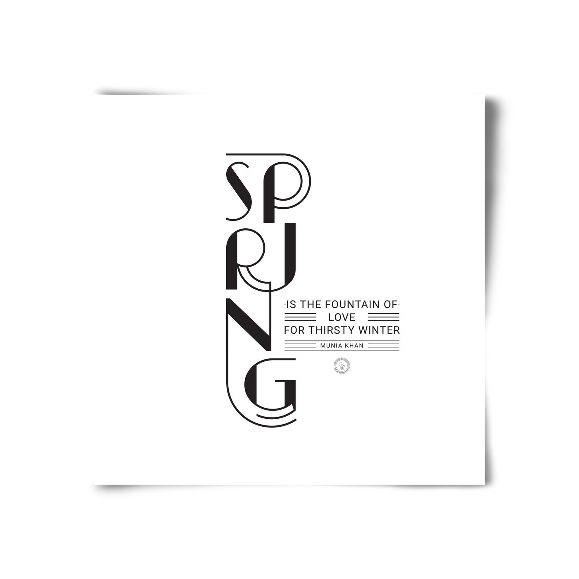 Spring, 30x30 cm, Keret nélkül