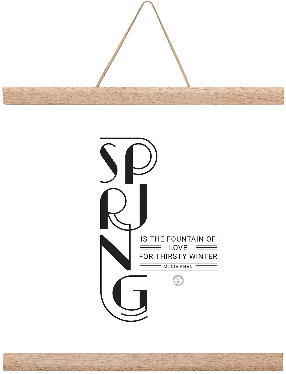 Spring, 30x30 cm (30x30 cm), Tölgy akasztó