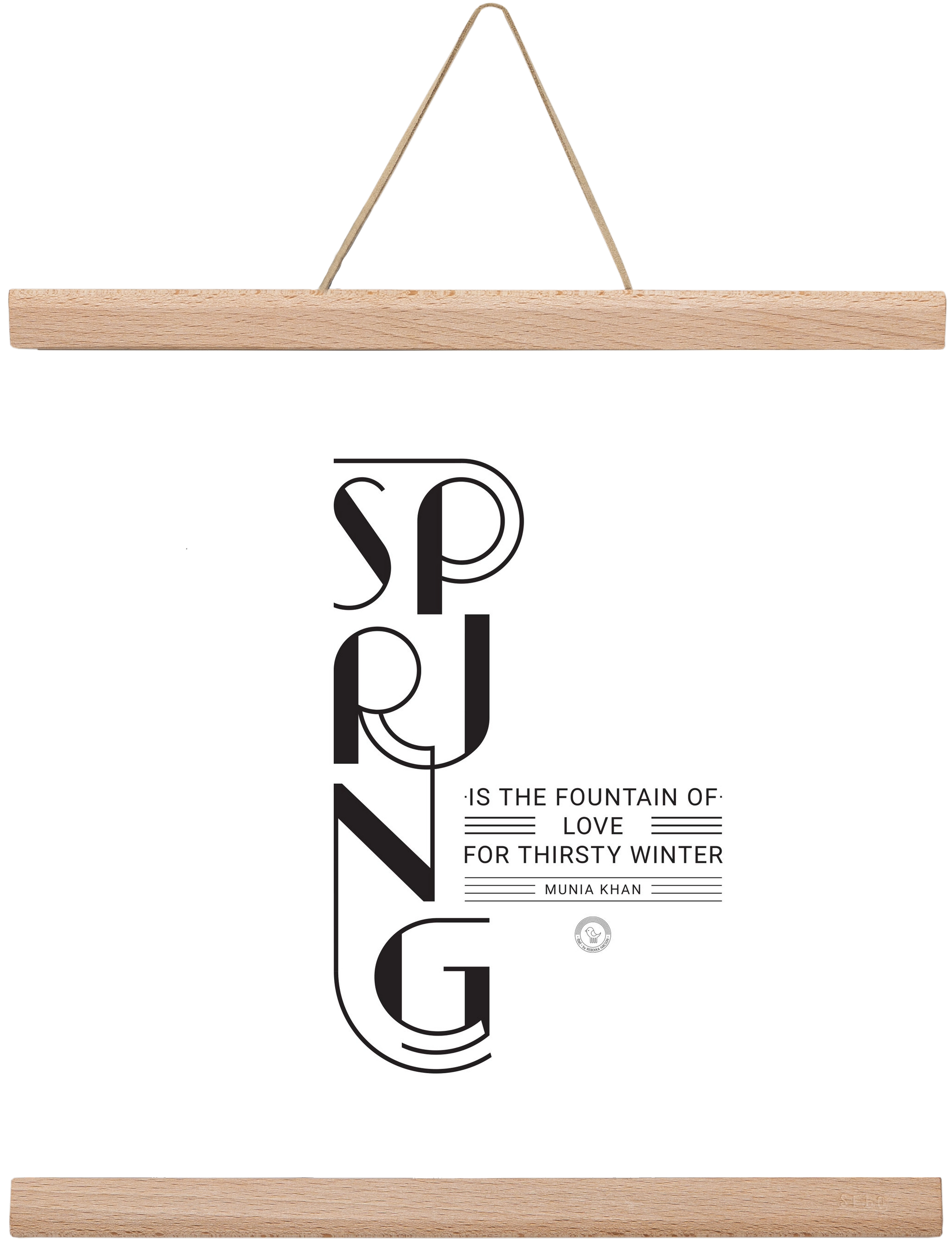 Spring, 30x30 cm (30x30 cm), Tölgy akasztó