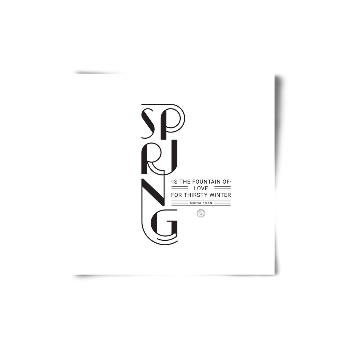 Spring, 20x20 cm, Keret nélkül