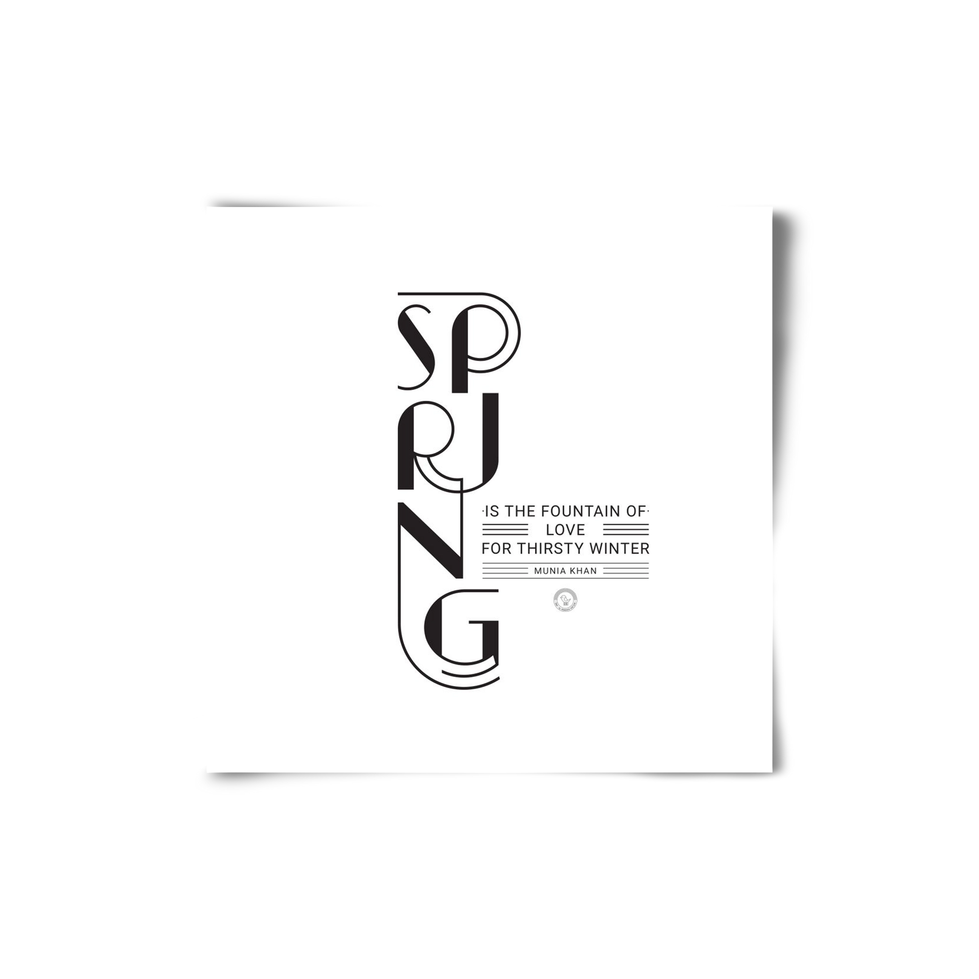 Spring, 20x20 cm, Keret nélkül