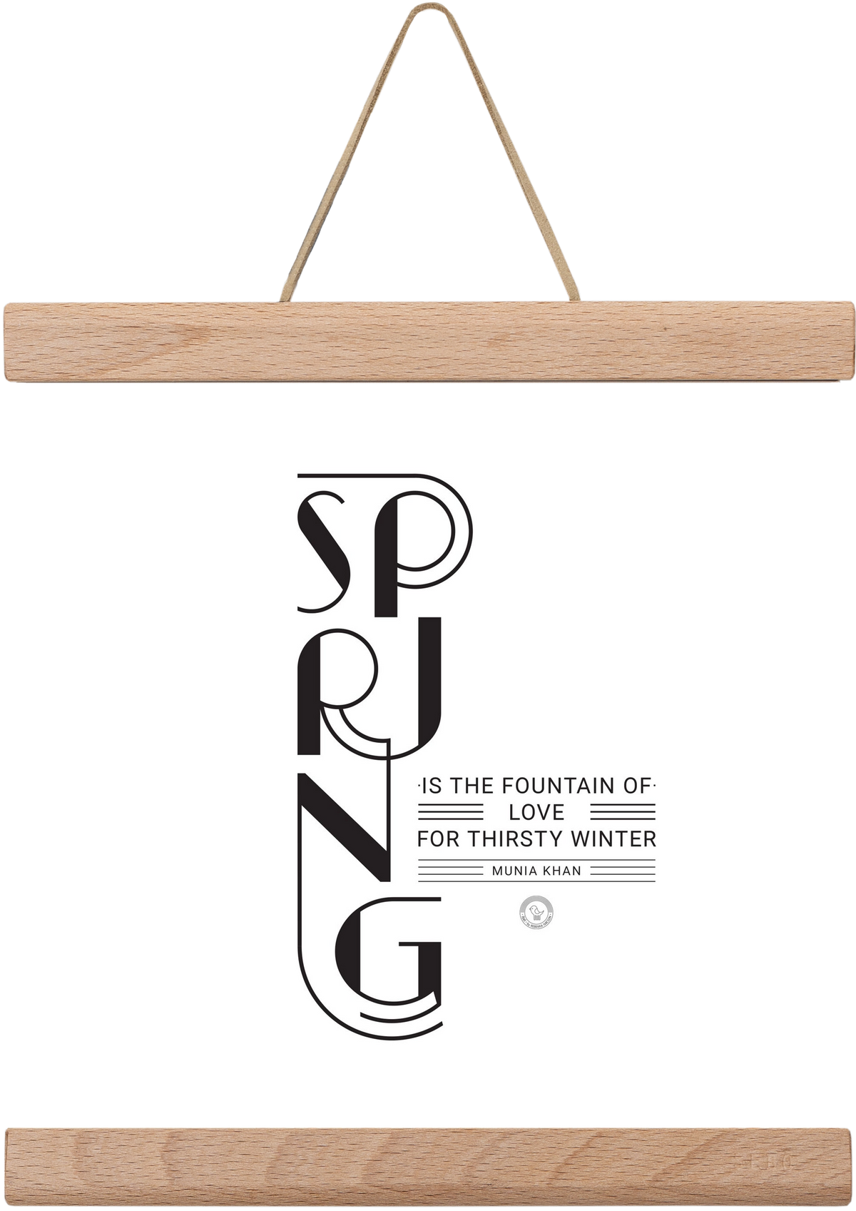 Spring, 20x20 cm (20x20 cm), Tölgy akasztó