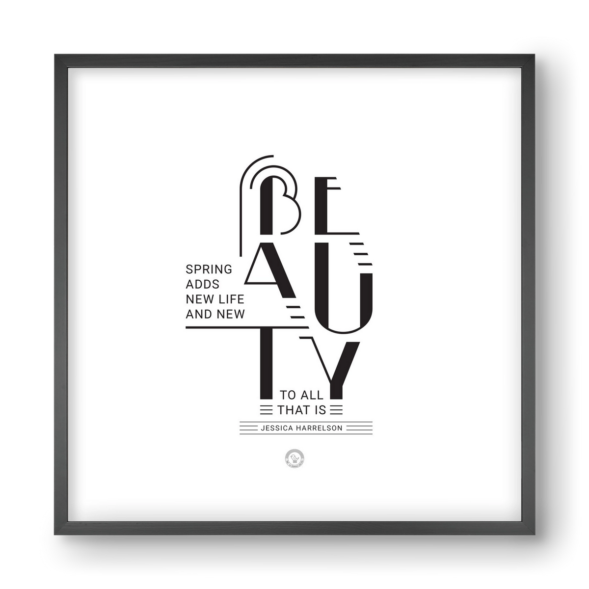 BEAUTY, 40x40 cm (40x40 cm), Fekete keret