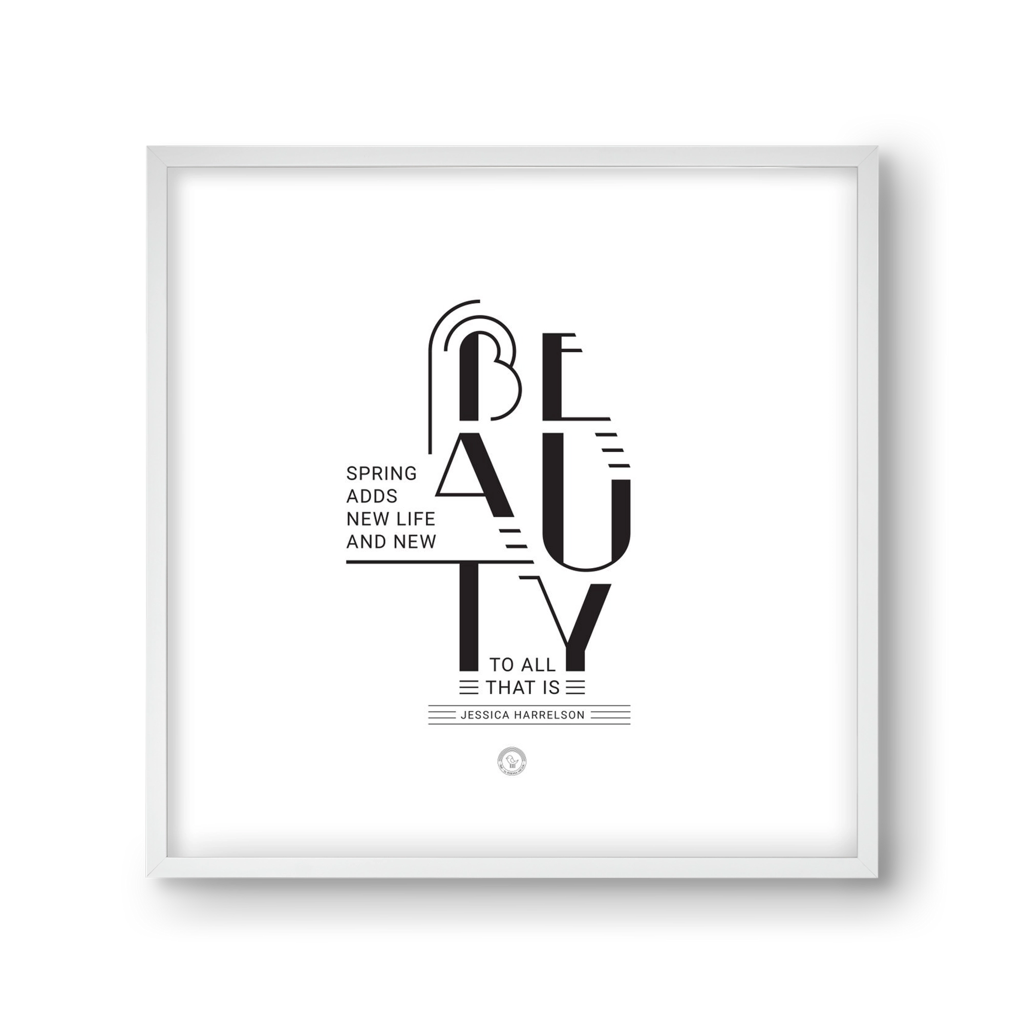 BEAUTY, 30x30 cm (30x30 cm), Fehér keret