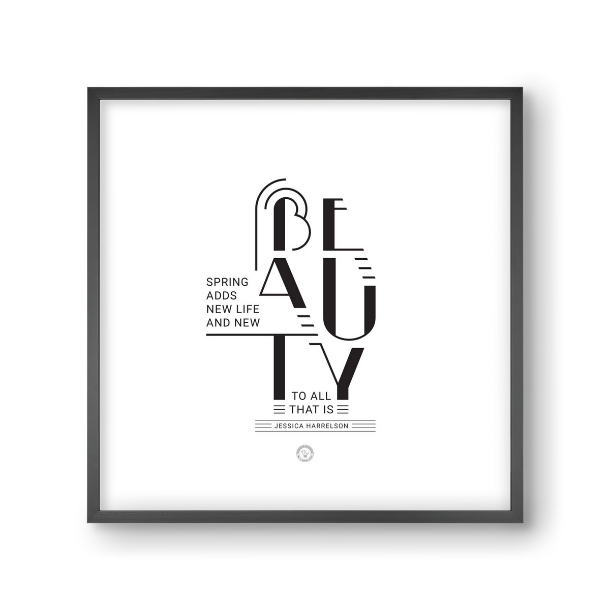 BEAUTY, 30x30 cm (30x30 cm), Fekete keret