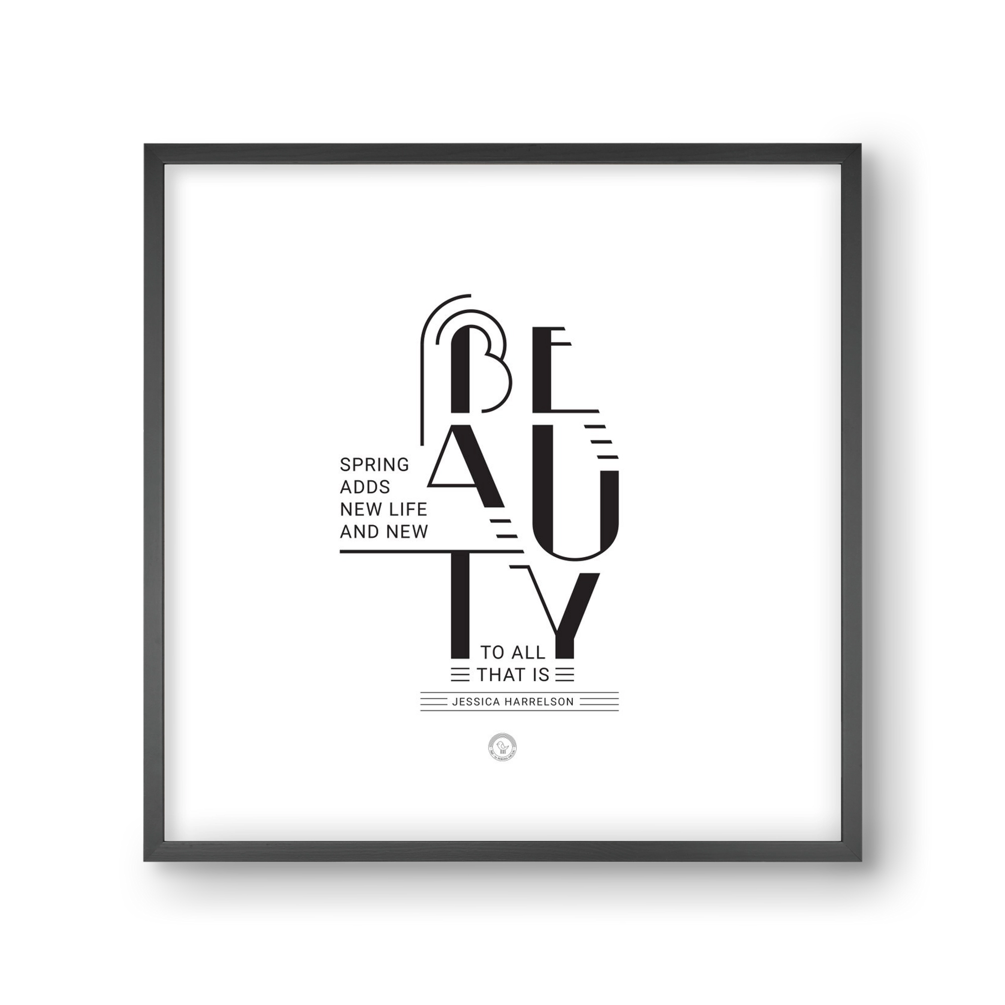 BEAUTY, 30x30 cm (30x30 cm), Fekete keret