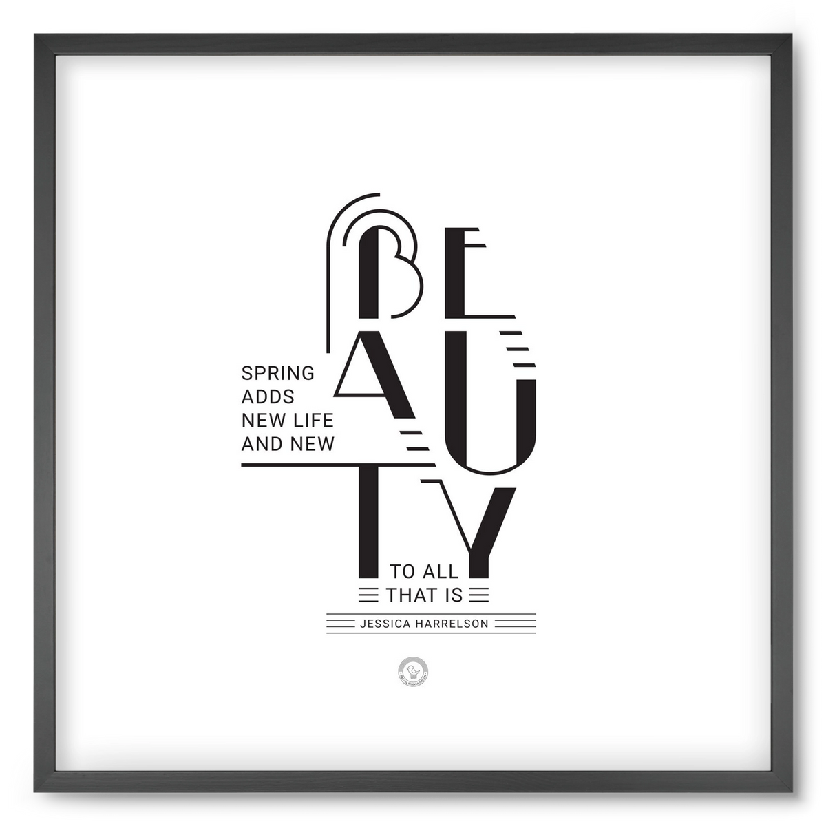 BEAUTY, 50x50 cm (50x50 cm), Fekete keret