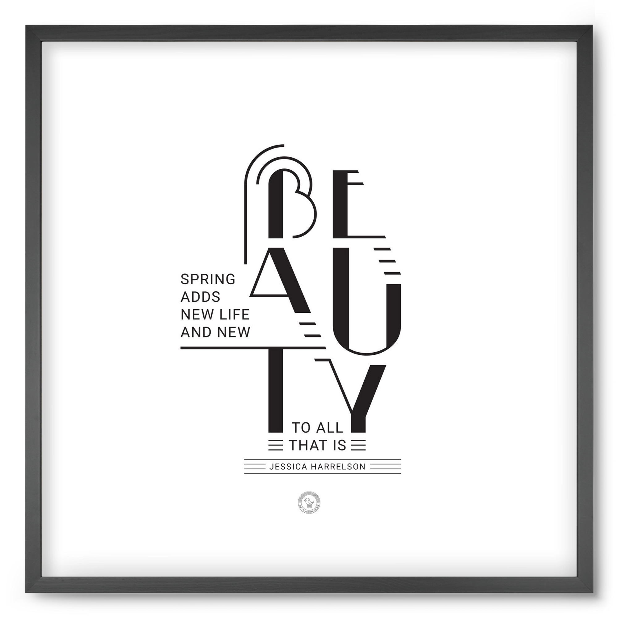 BEAUTY, 50x50 cm (50x50 cm), Fekete keret