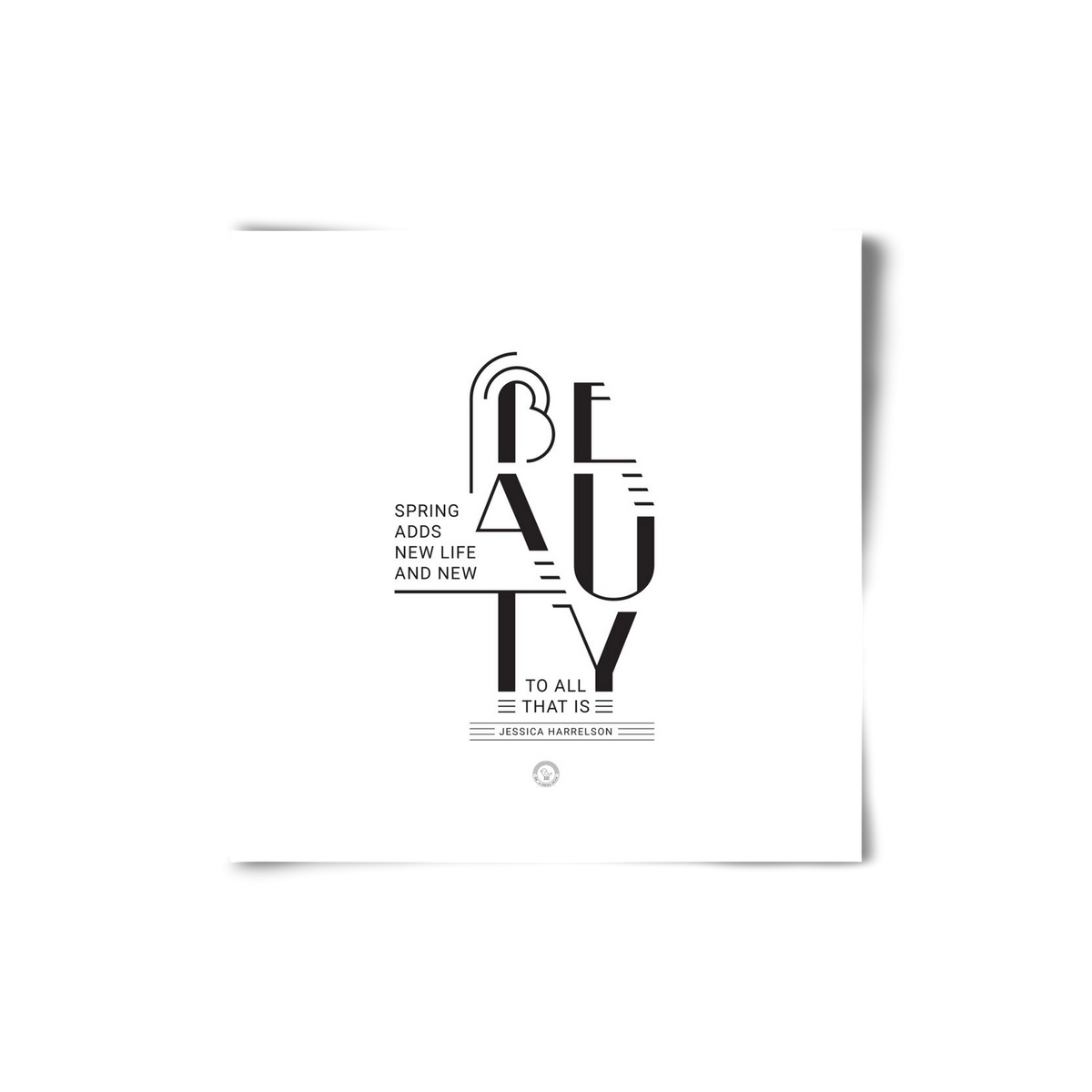 BEAUTY, 20x20 cm, Keret nélkül