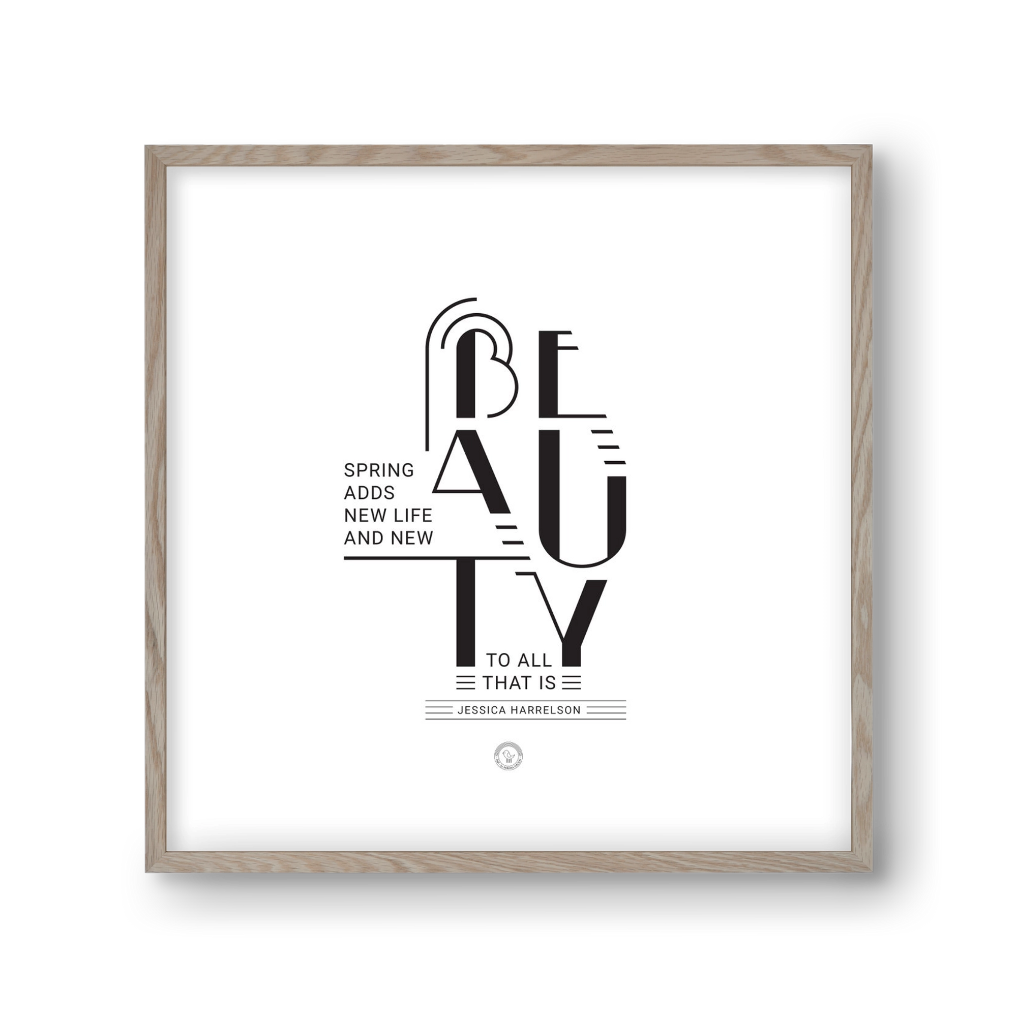 BEAUTY, 30x30 cm (30x30 cm), Tölgy keret