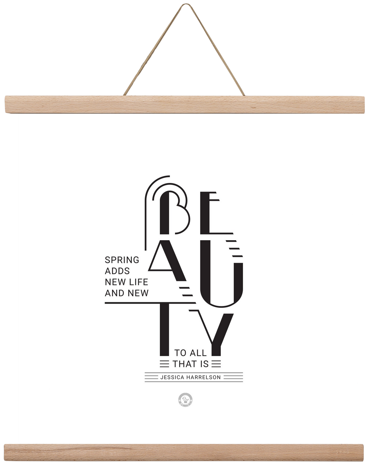 BEAUTY, 40x40 cm (40x40 cm), Tölgy akasztó