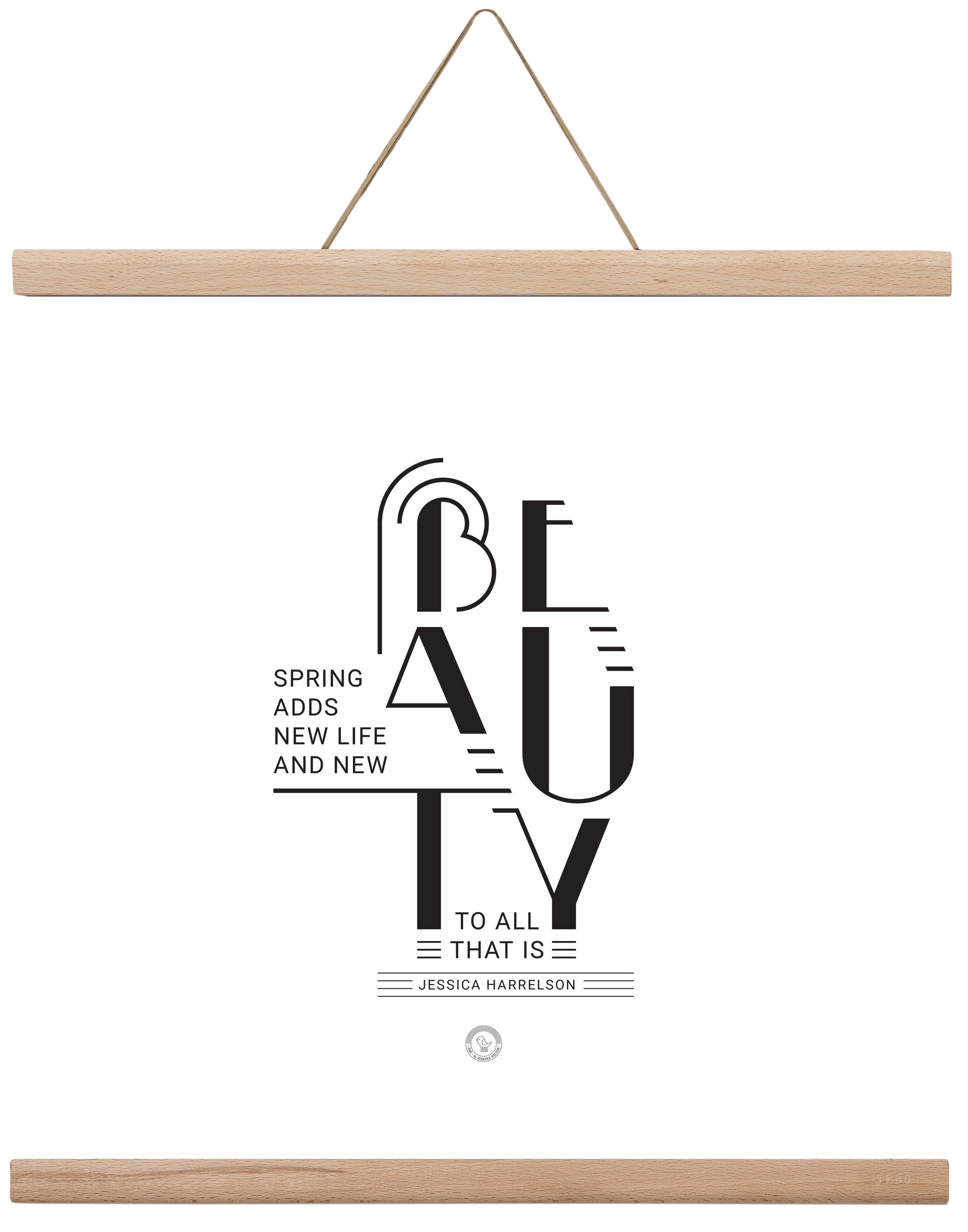 BEAUTY, 40x40 cm (40x40 cm), Tölgy akasztó