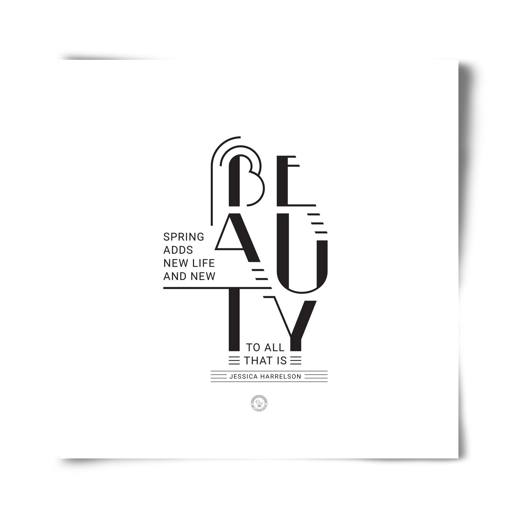 BEAUTY, 40x40 cm, Keret nélkül