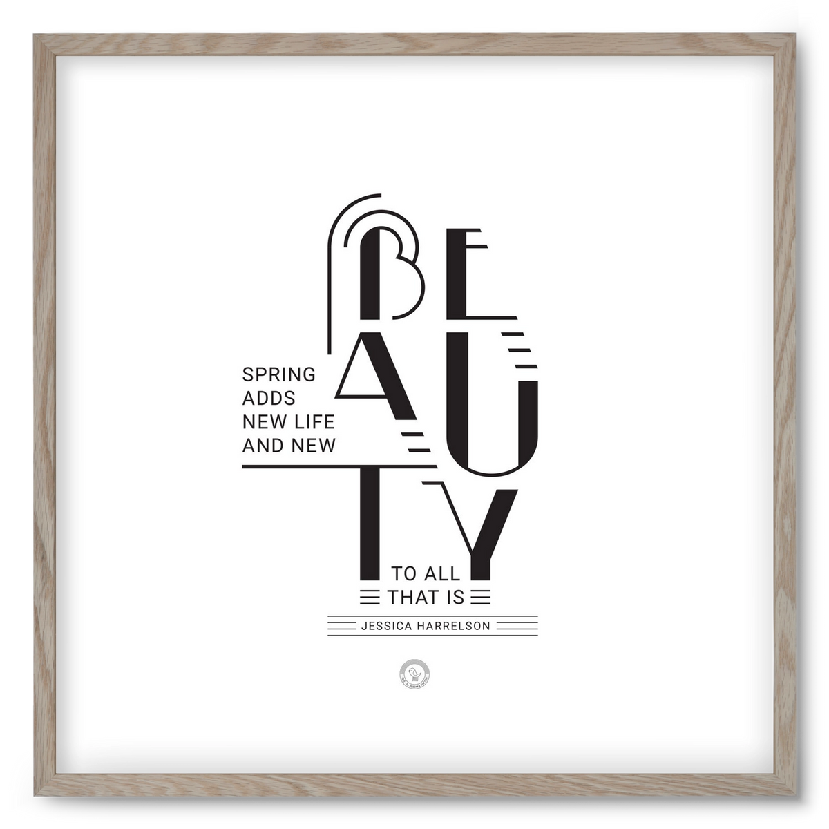 BEAUTY, 50x50 cm (50x50 cm), Tölgy keret