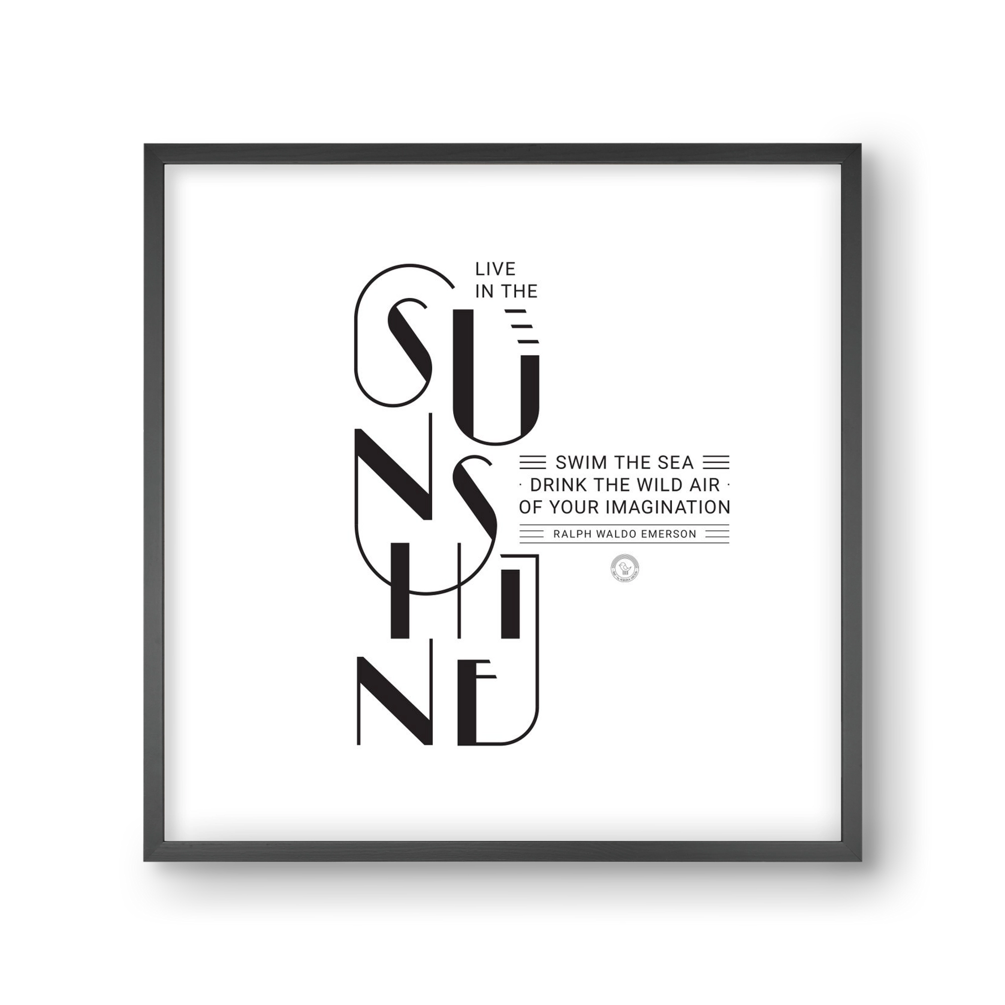 Sunshine, 30x30 cm (30x30 cm), Fekete keret