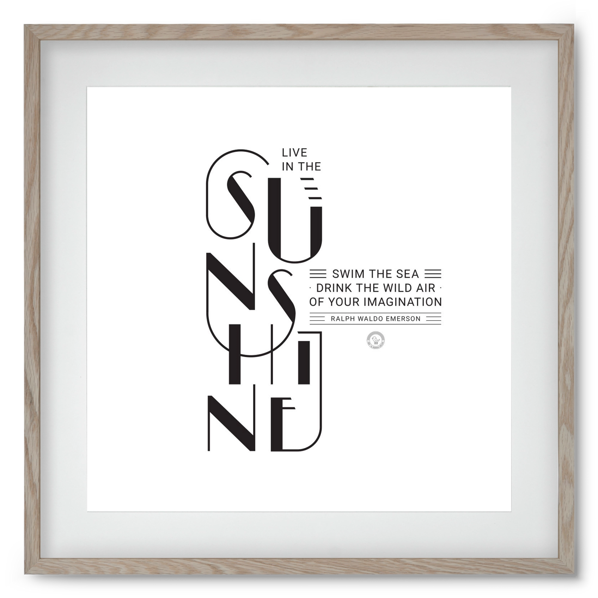 Sunshine, 50x50 cm (40x40 cm), Tölgy keret, paszpartuval